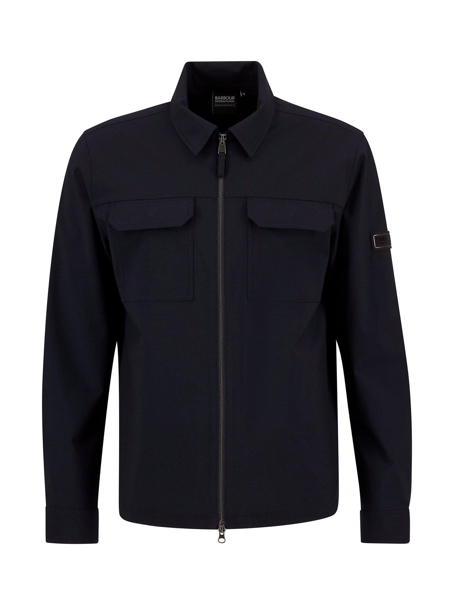Product image 6 of 6, which shows Barbour International Ash Regular Fit Shirt, Navy, XL