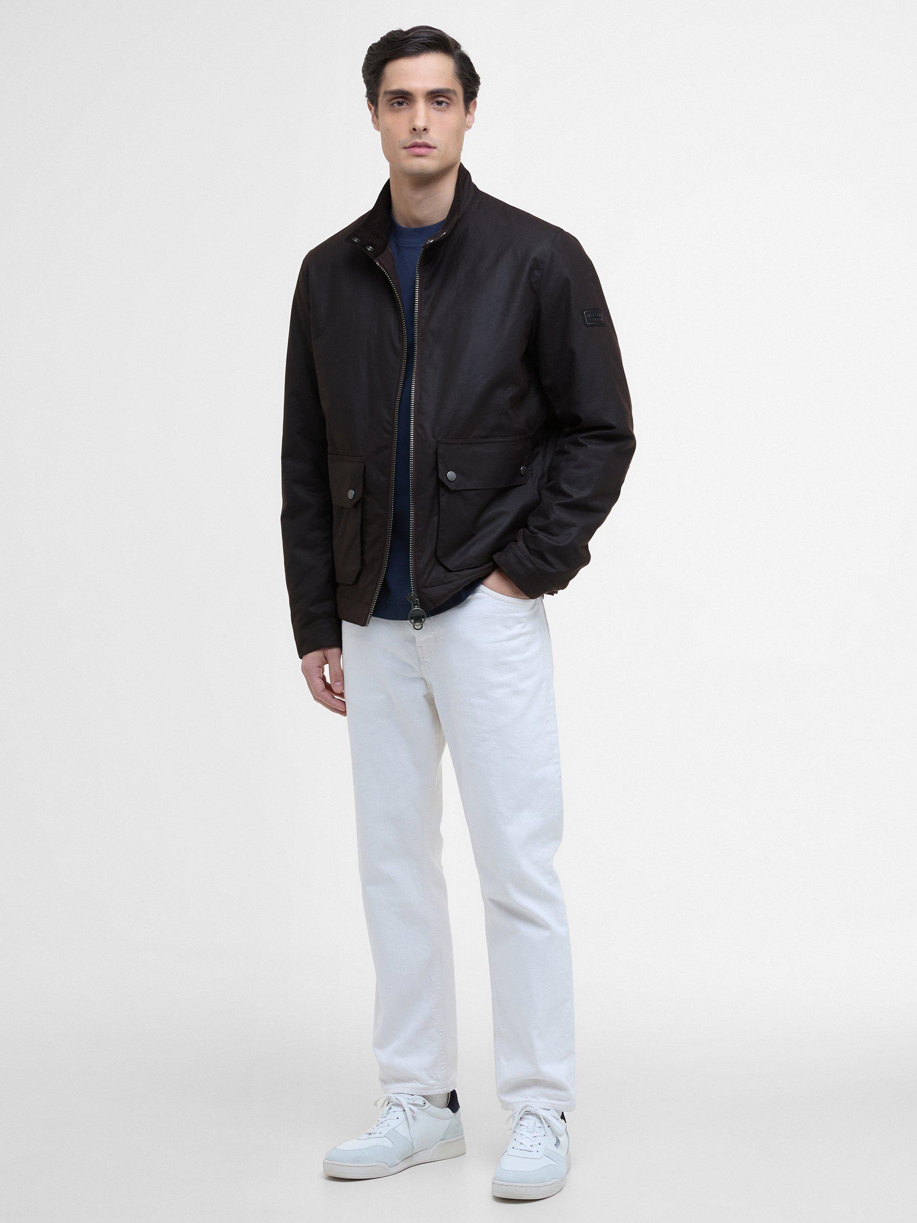 Product image 6 of 8, which shows Barbour International Lutlaw Waxed Jacket, Rustic, L