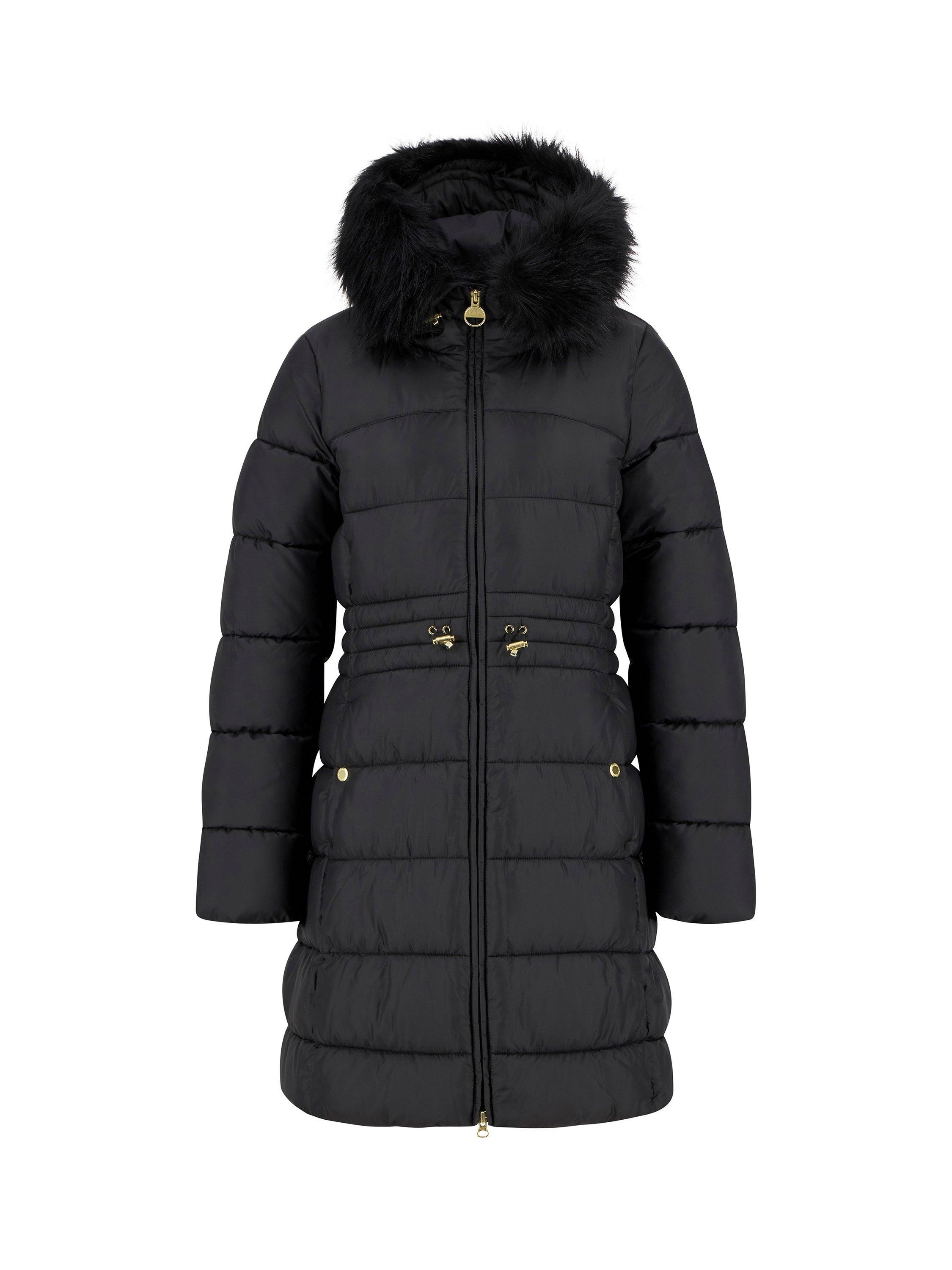 Product image 8 of 8, which shows Barbour International Anastasia Quilted Puffer Jacket, Black, 10