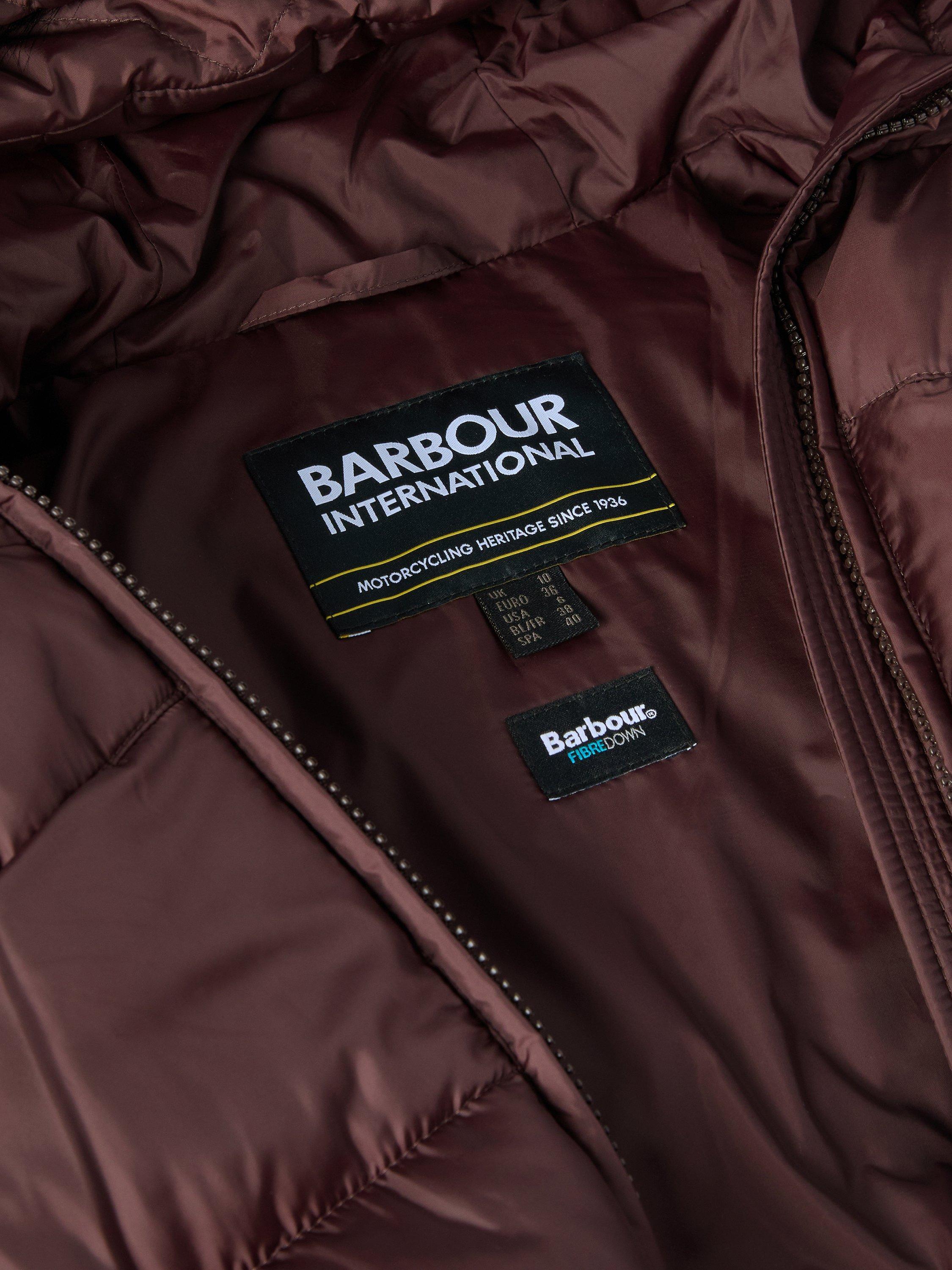 Product image 6 of 8, which shows Barbour International Anastasia Quilted Puffer Jacket, Red, 8