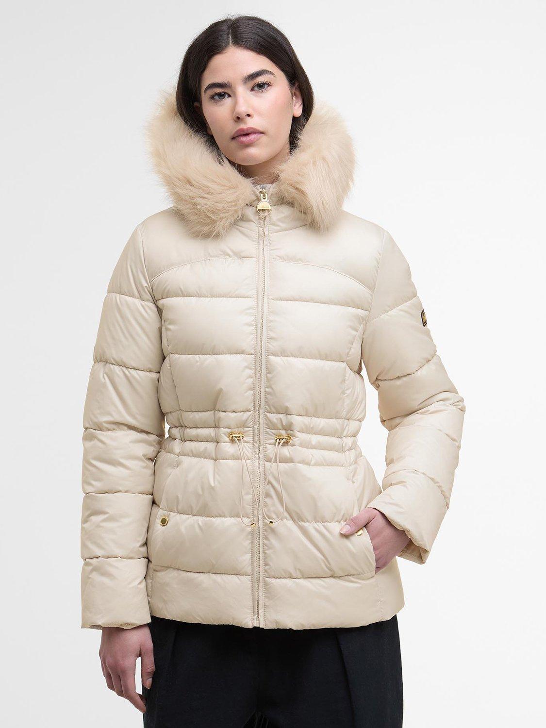 Product image 1 of 8, which shows Barbour Barbour International Cher Puffer Jacket, Jasmine, 8