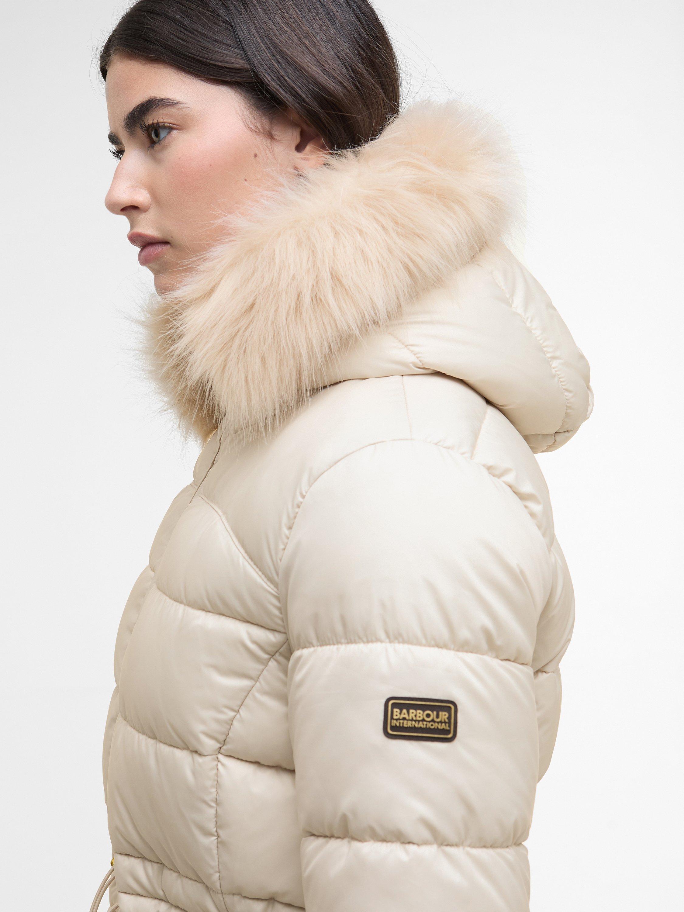 Product image 4 of 8, which shows Barbour Barbour International Cher Puffer Jacket, Jasmine, 8