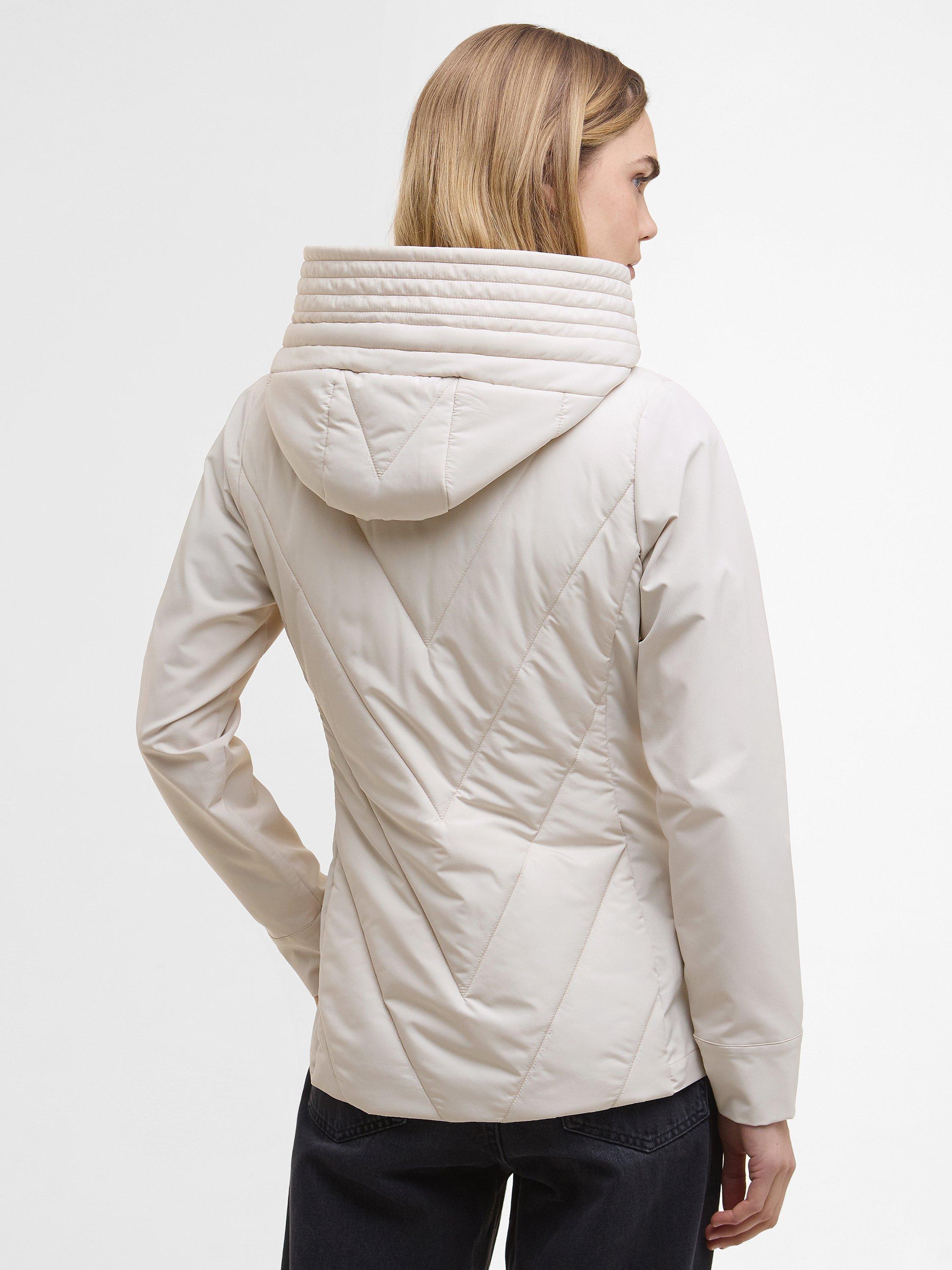 Product image 2 of 7, which shows Barbour International Diablo Quilted Sweatshirt, Cream, 10