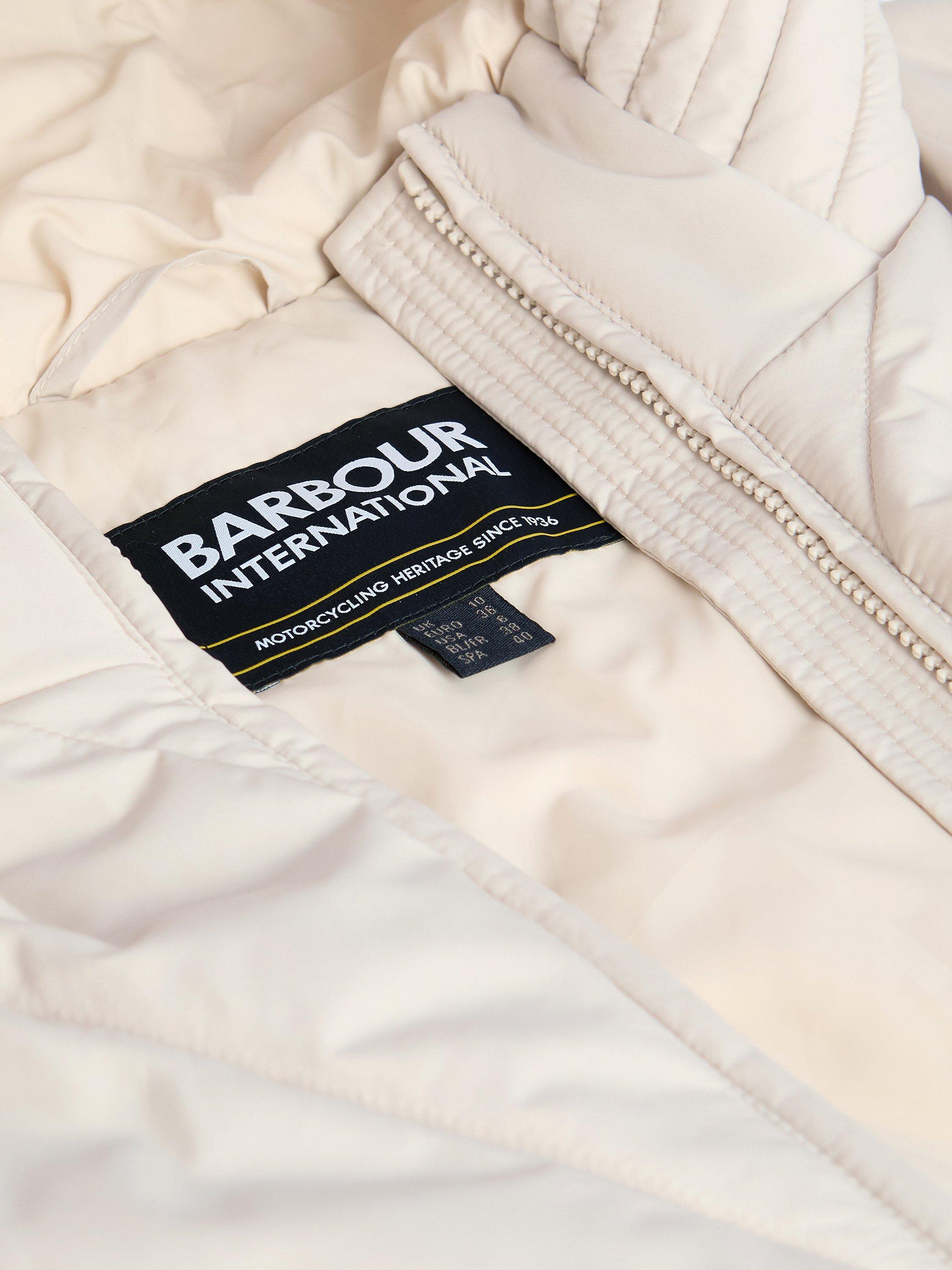Product image 5 of 7, which shows Barbour International Diablo Quilted Sweatshirt, Cream, 10