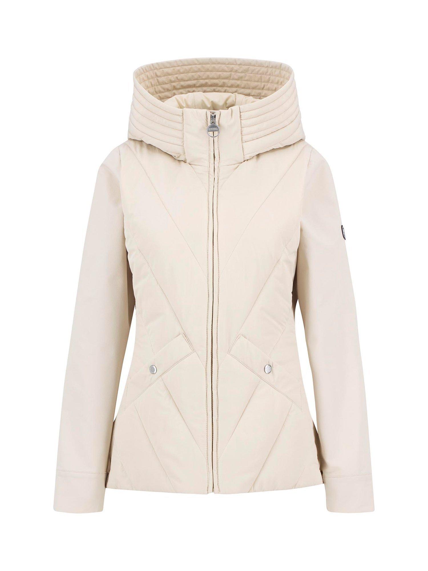 Product image 7 of 7, which shows Barbour International Diablo Quilted Sweatshirt, Cream, 10