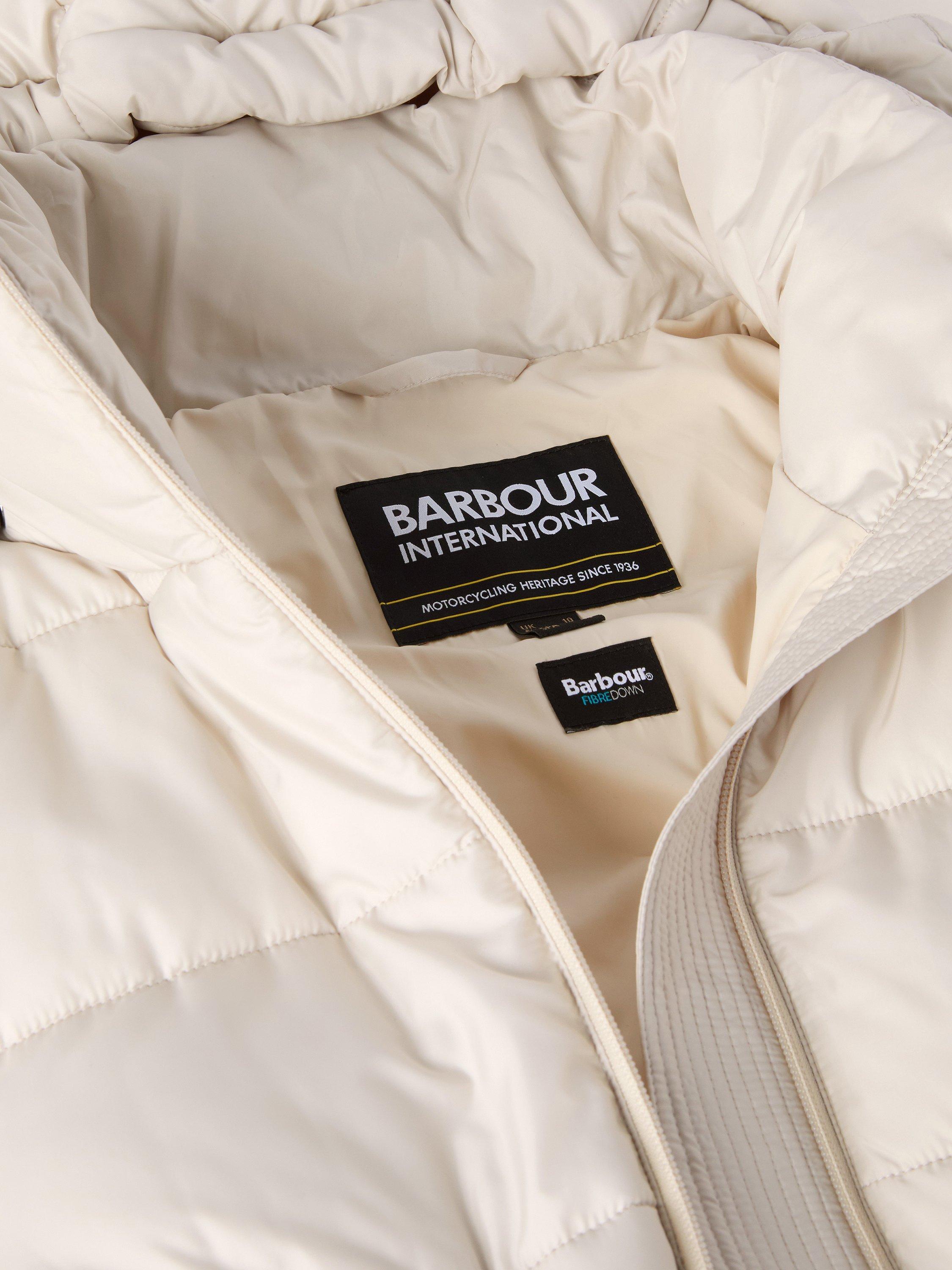 Product image 6 of 8, which shows Barbour International Lisbon Puffer Jacket, Cream, 8