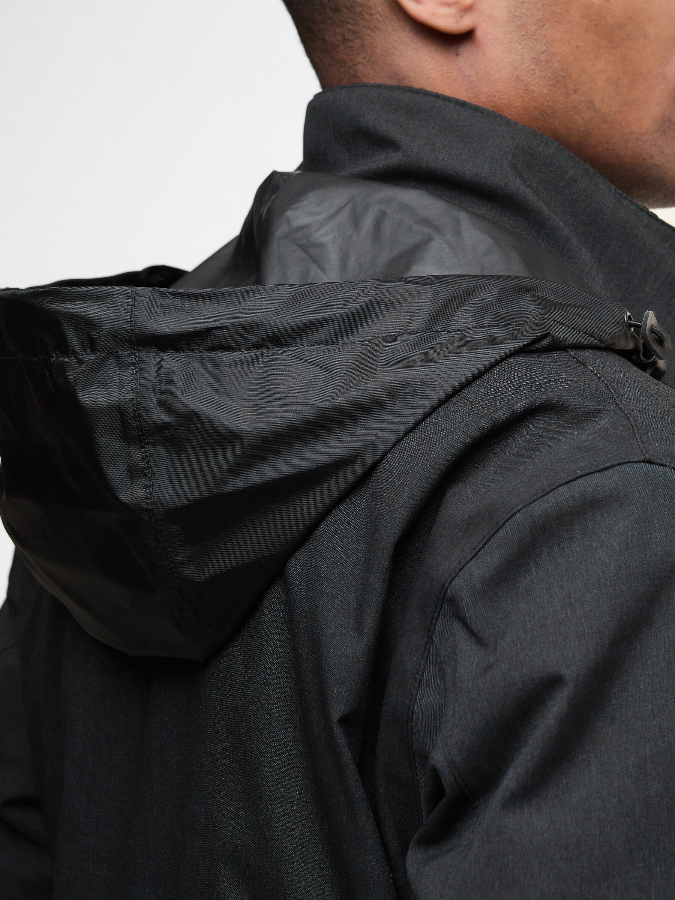 Product image 4 of 7, which shows Barbour Winter Powell Waterproof Jacket, Black, S