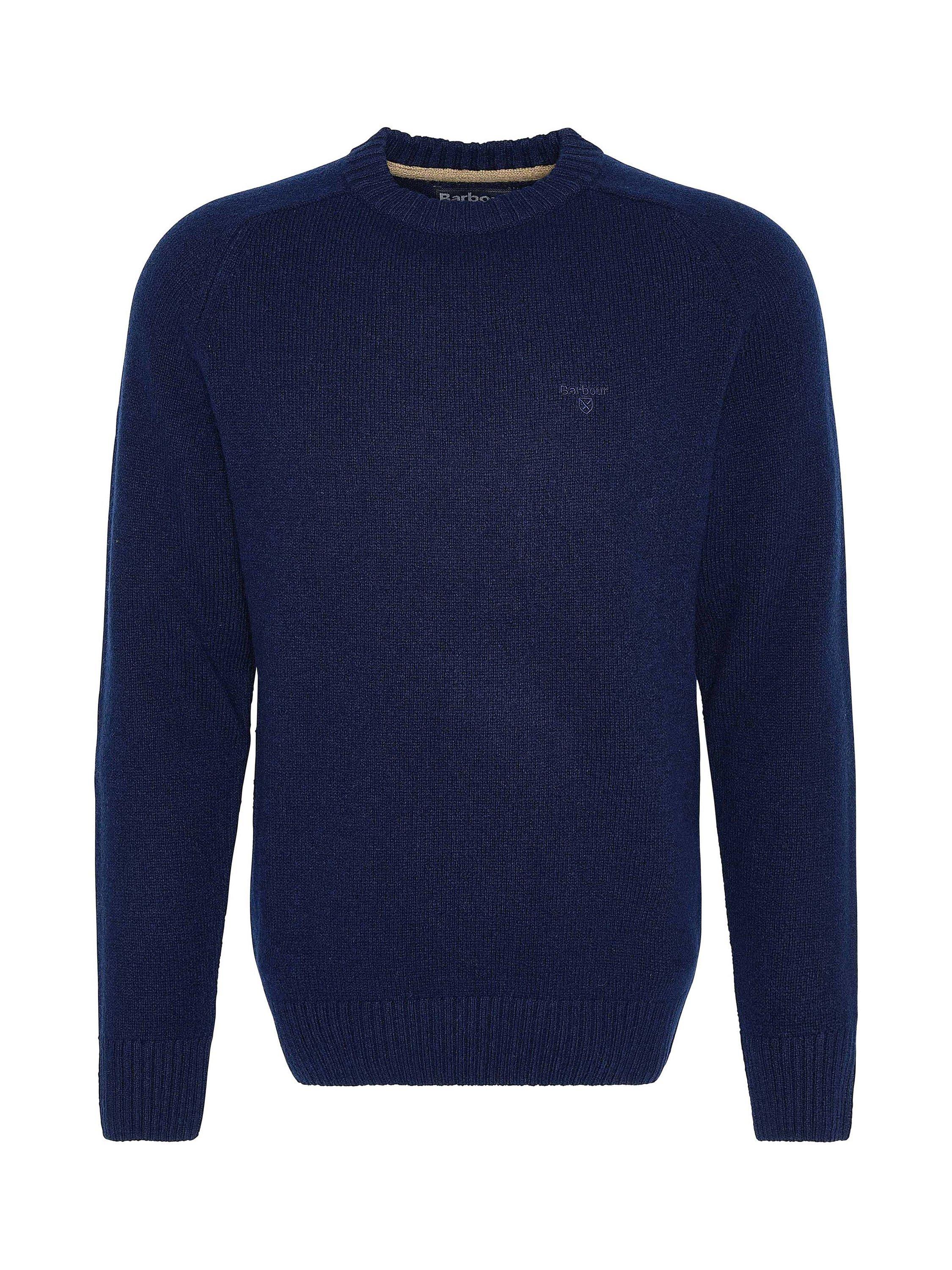 Product image 6 of 6, which shows Barbour Grangetown Crew Neck Wool Jumper, Navy, S