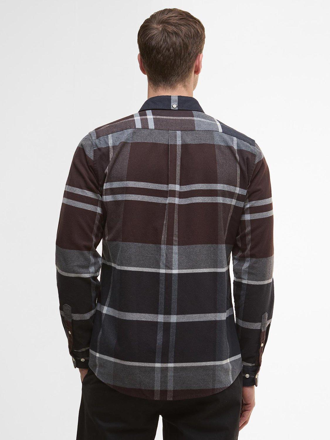 Product image 2 of 5, which shows Barbour Icloch Cotton Regular Fit Check Shirt, Red Multi, XXXL