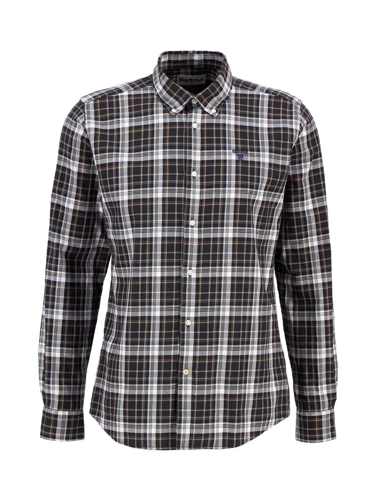 Product image 5 of 5, which shows Barbour Mosswood Check Cotton Shirt, Olive, XXXL