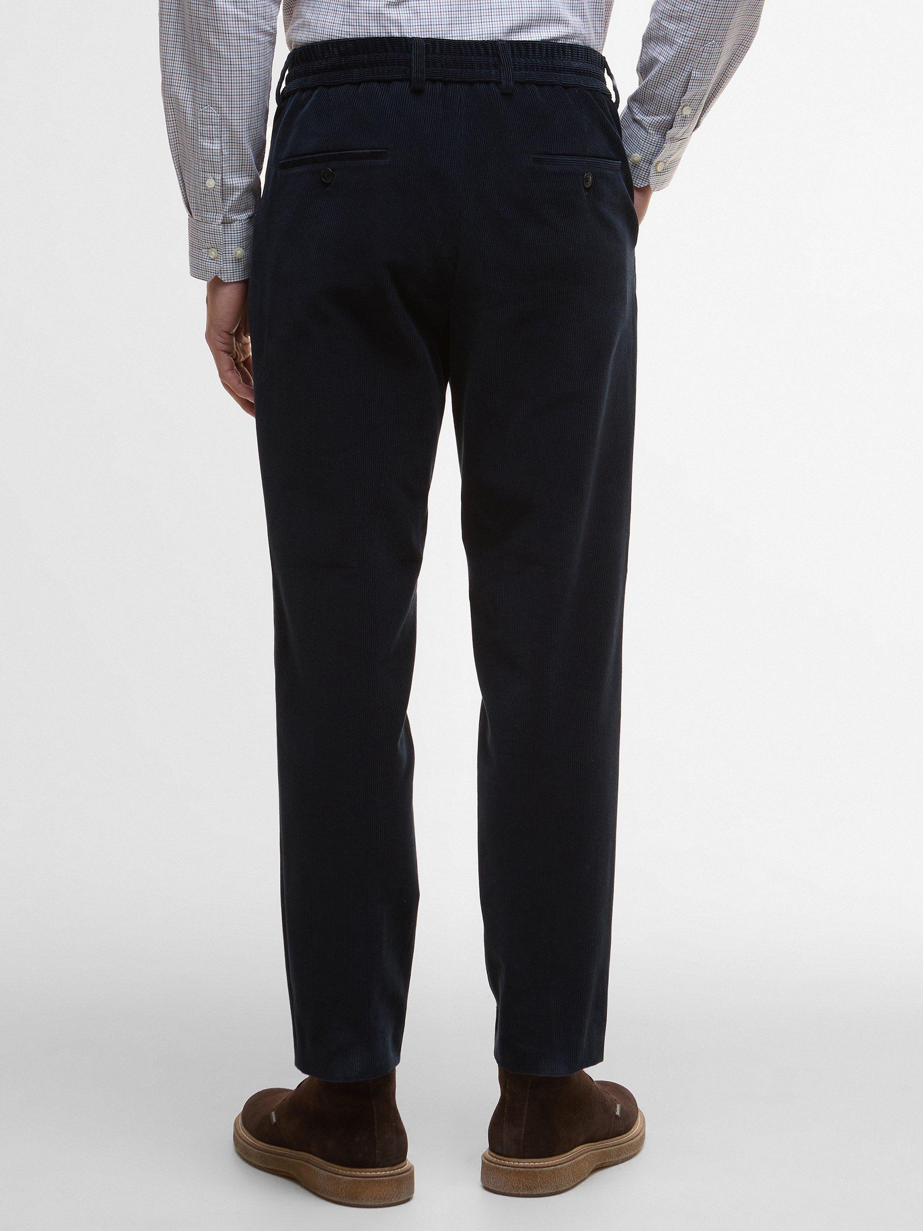 Product image 2 of 5, which shows Barbour Wallington Cord Trousers, Navy, 42