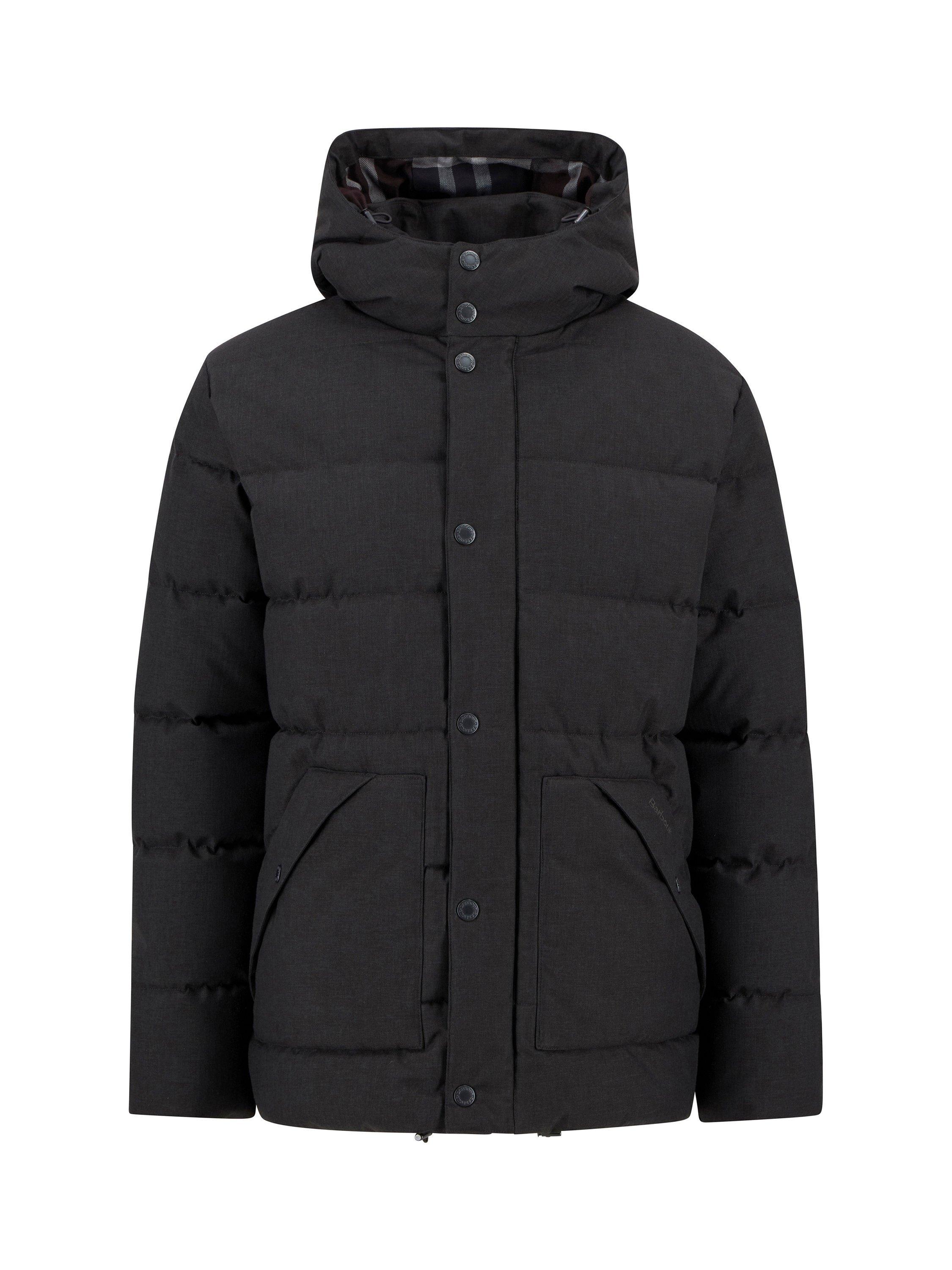 Product image 8 of 8, which shows Barbour Brampton Puffer Jacket, Charcoal, L