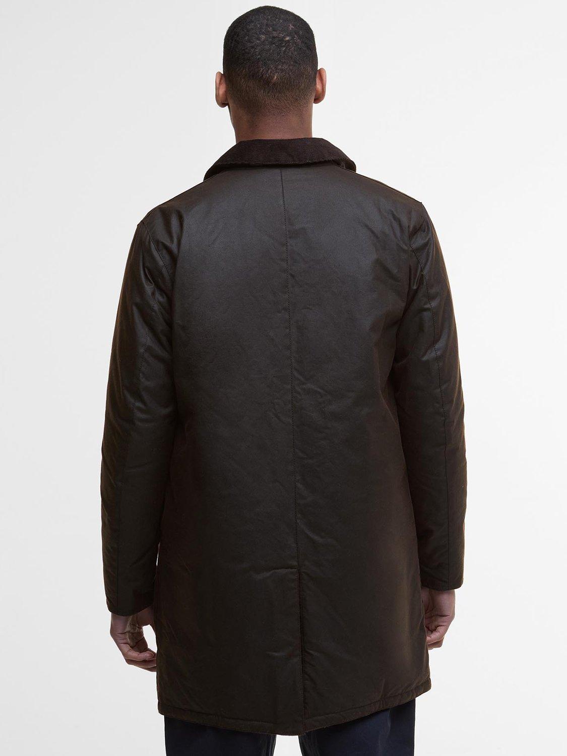 Product image 2 of 7, which shows Barbour Waxed Cotton Mac Jacket, Brown, L