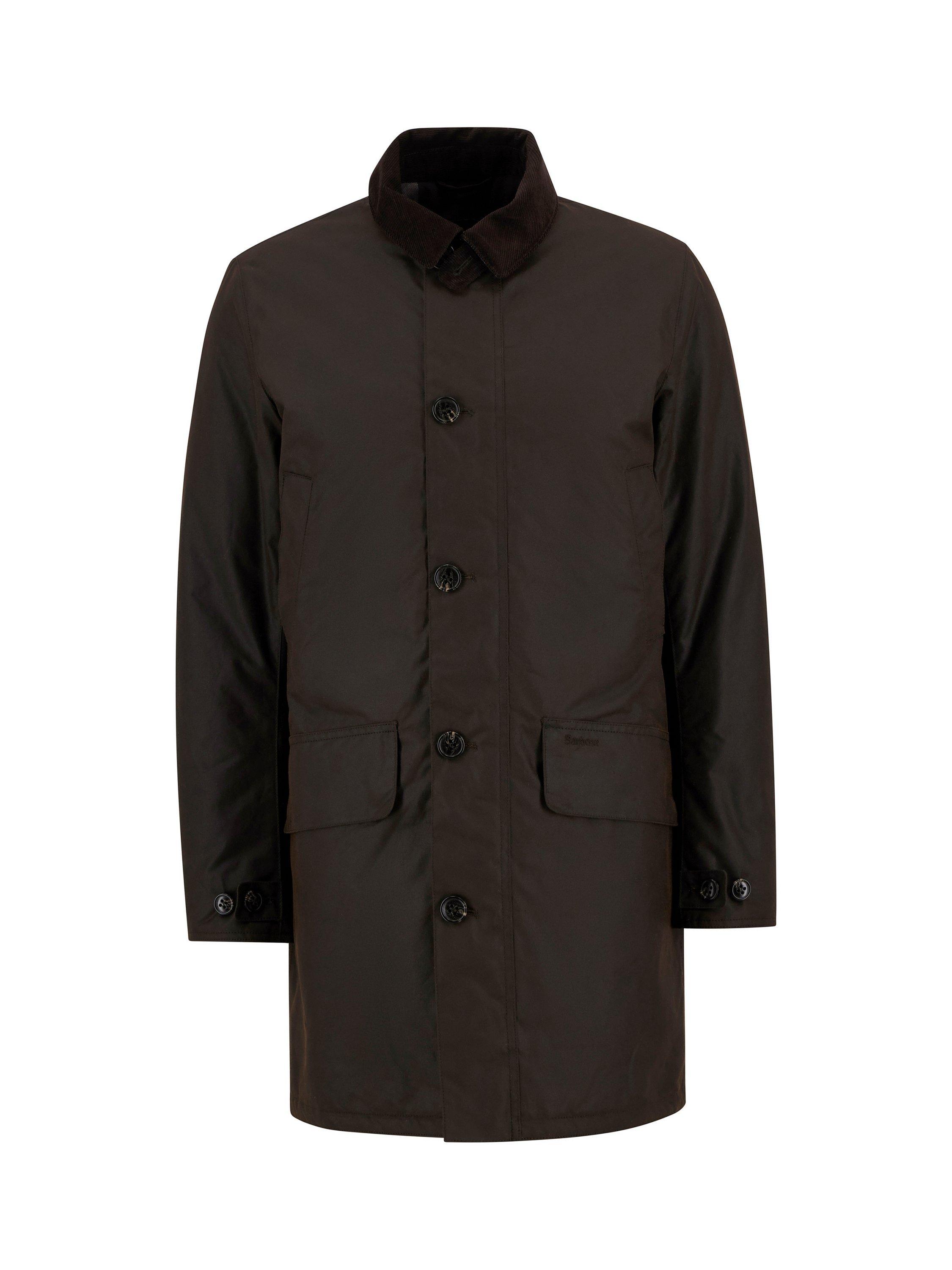 Product image 7 of 7, which shows Barbour Waxed Cotton Mac Jacket, Brown, L
