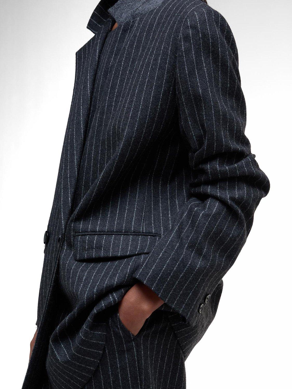 Product image 5 of 8, which shows Barbour Antonia Wool Blend Double Breasted Blazer, Grey, 10