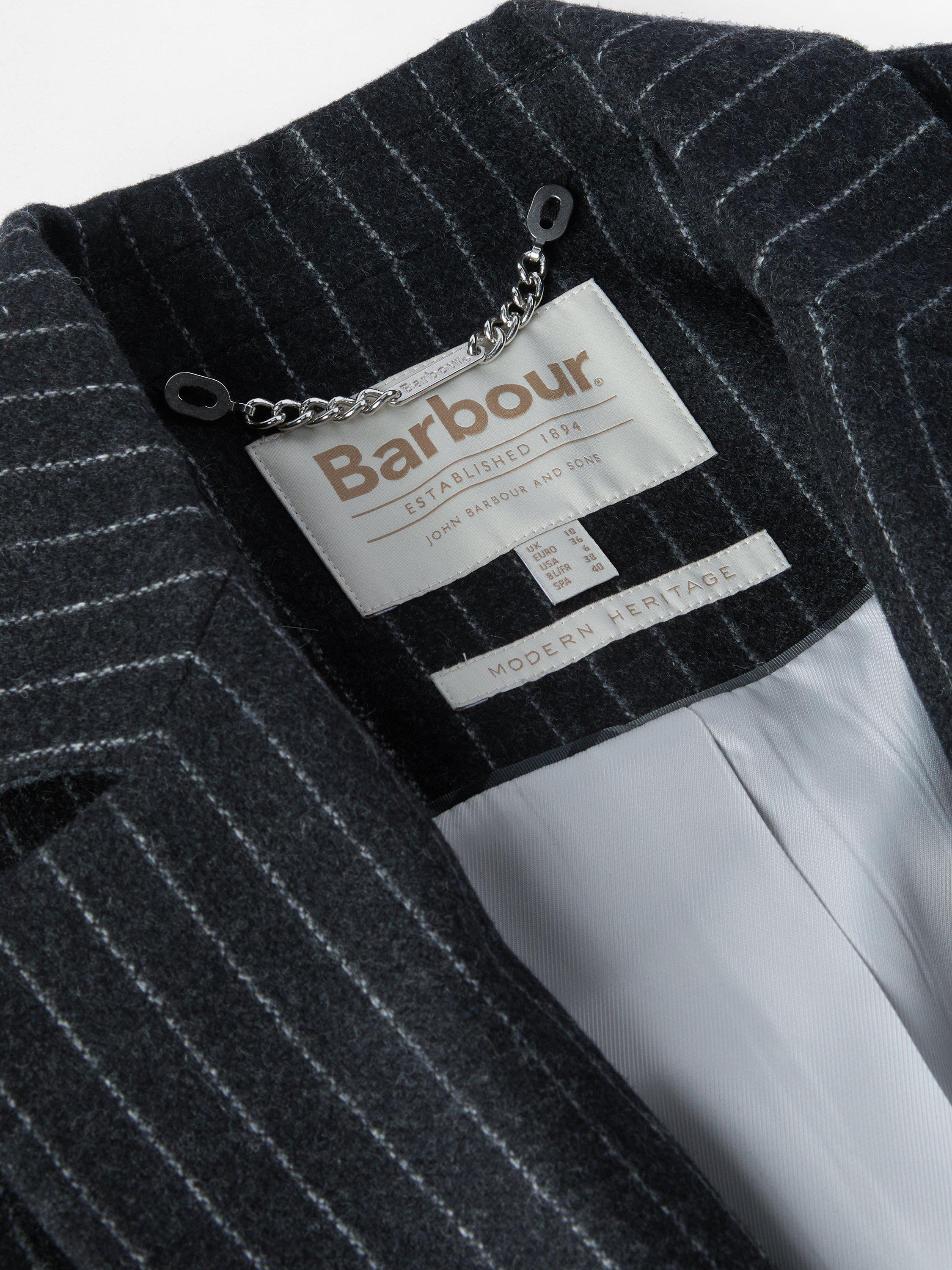 Product image 6 of 8, which shows Barbour Antonia Wool Blend Double Breasted Blazer, Grey, 10