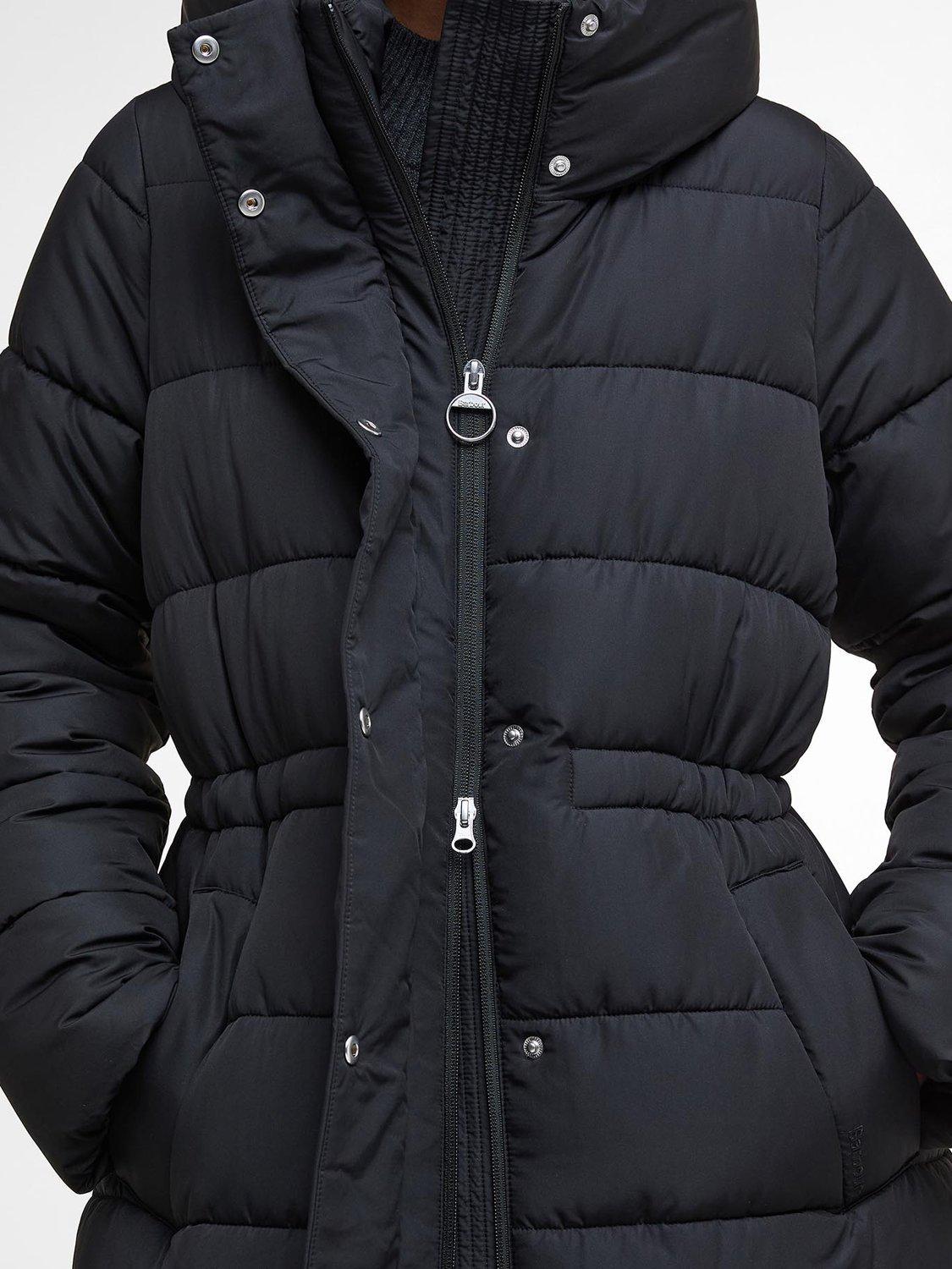 Product image 4 of 8, which shows Barbour Freya Puffer Jacket, Black, 12