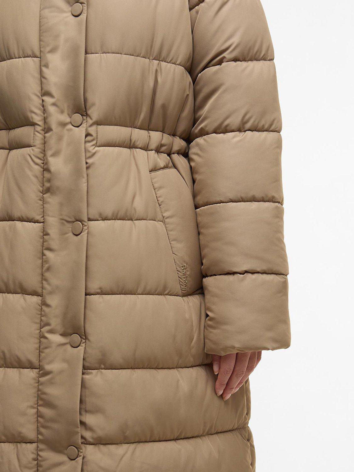 Product image 4 of 7, which shows Barbour Freya Puffer Jacket, Brown, 8