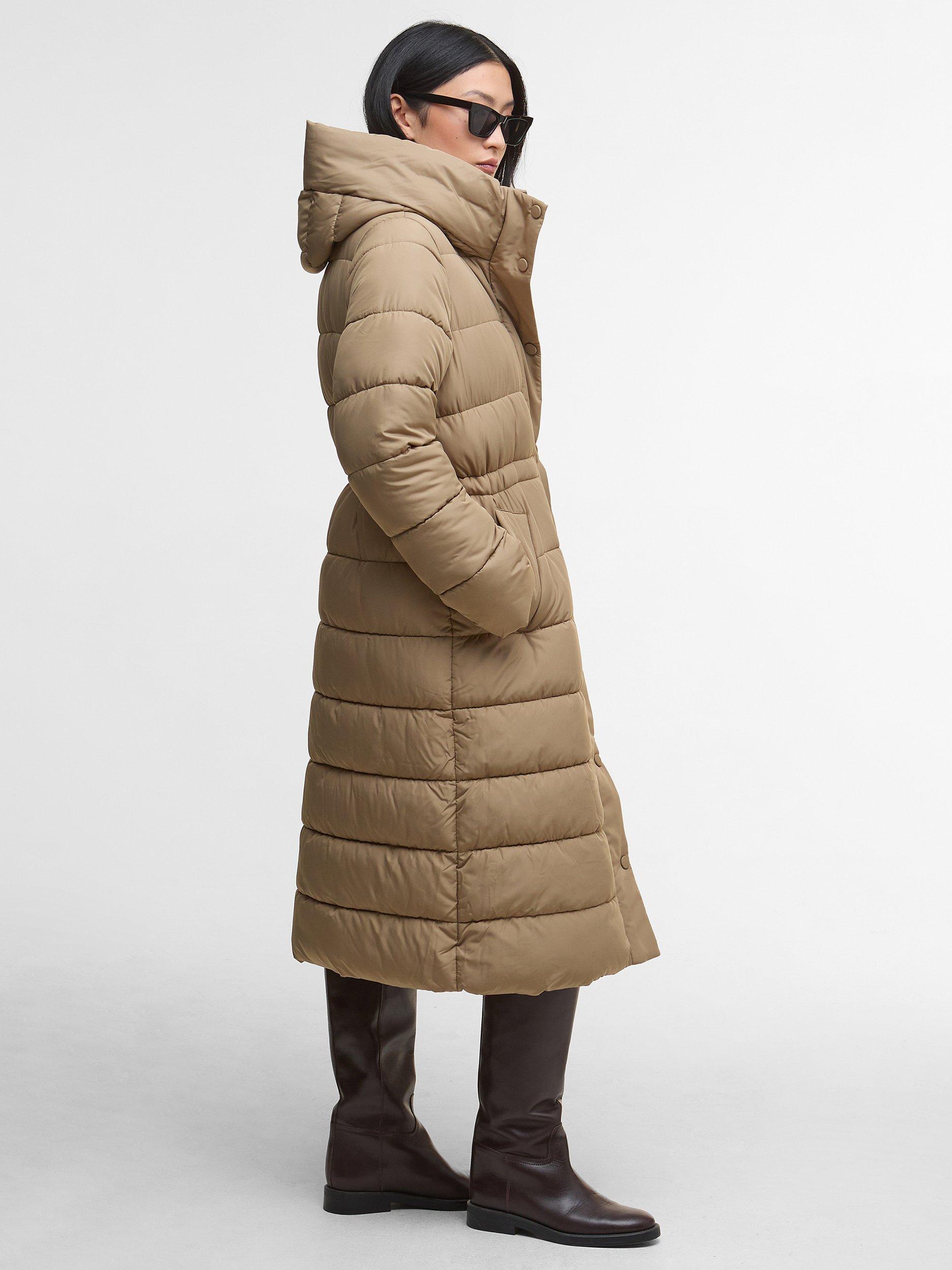Product image 6 of 7, which shows Barbour Freya Puffer Jacket, Brown, 8