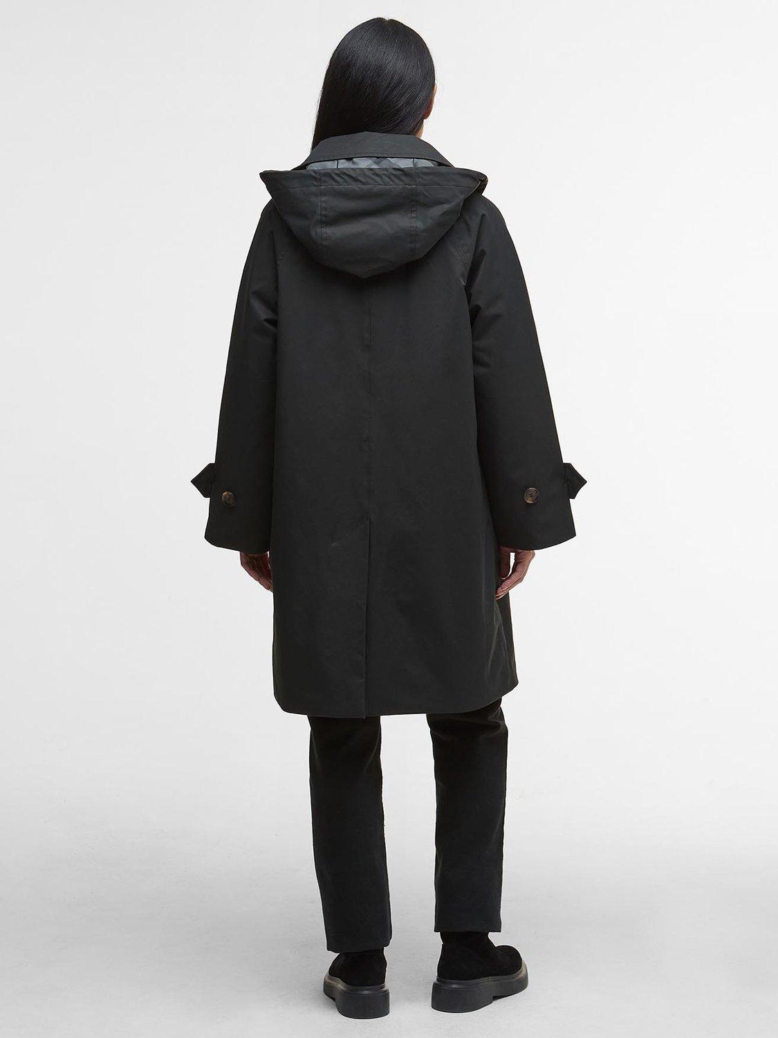 Product image 2 of 7, which shows Barbour Indie Wool Pea Coat, Black, 16