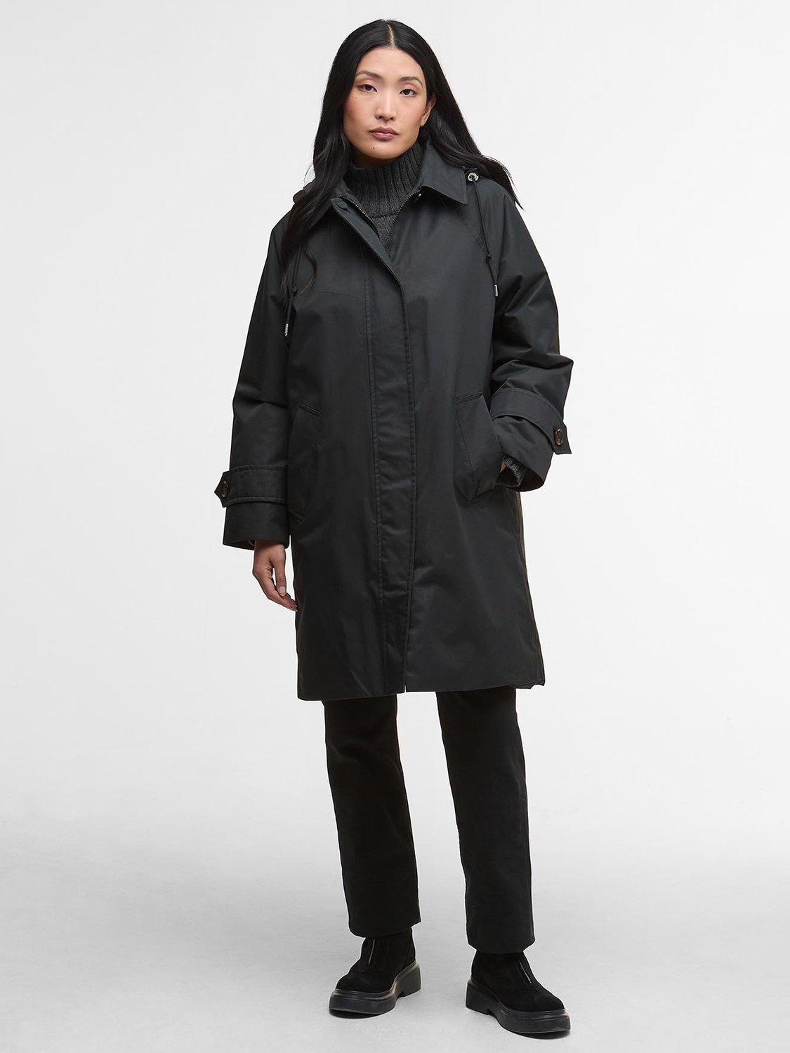 Product image 1 of 7, which shows Barbour Sadie Waterproof Jacket, Black, 10