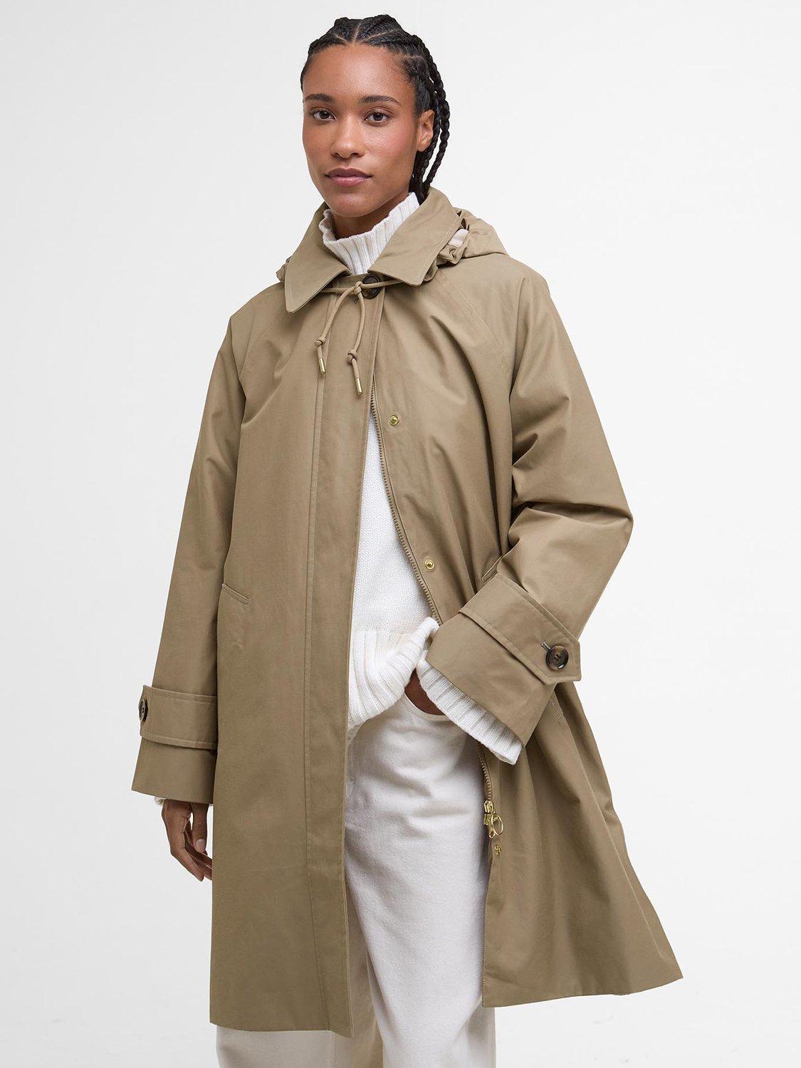 Product image 1 of 8, which shows Barbour Sadie Waterproof Jacket, Brown, 8