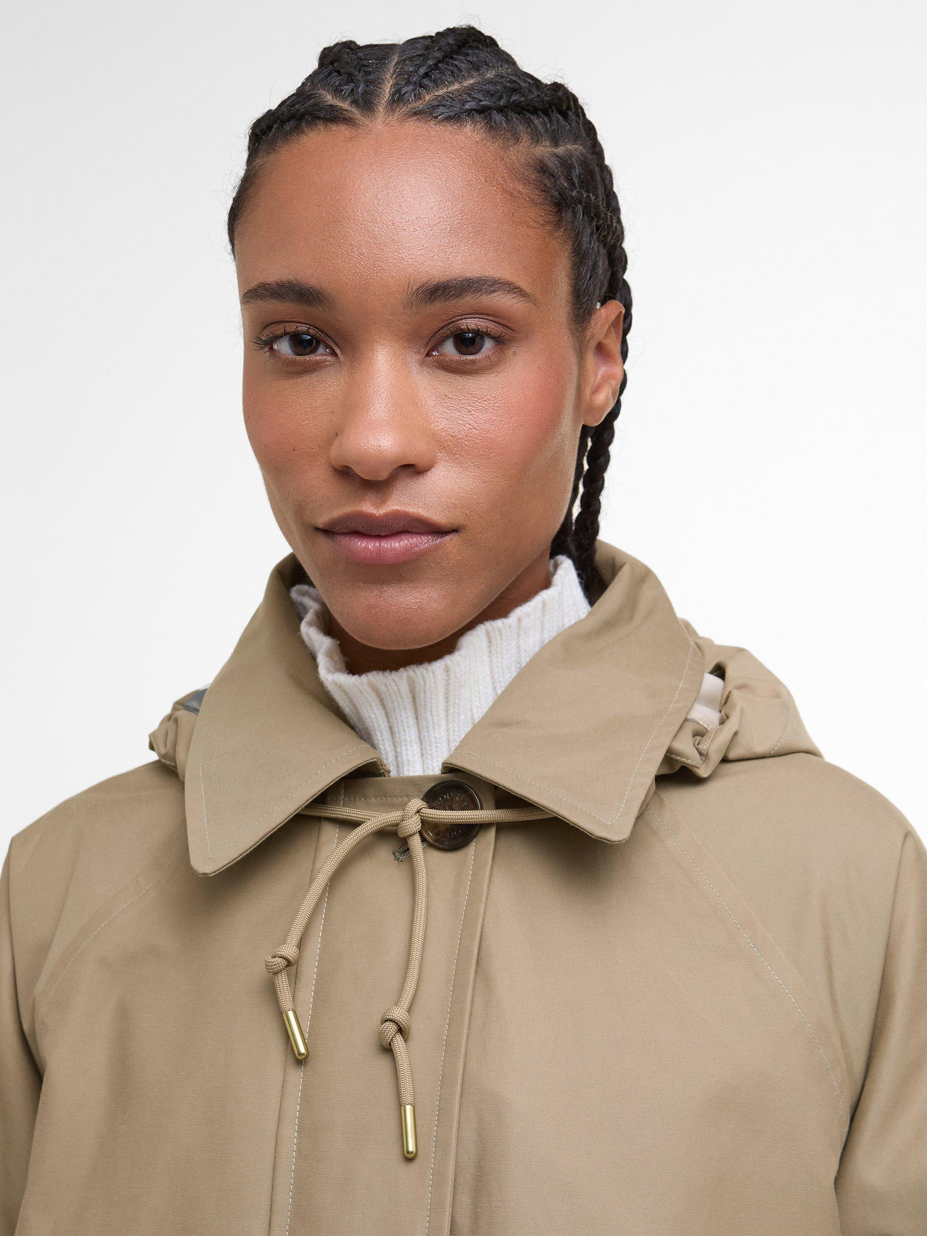 Product image 3 of 8, which shows Barbour Sadie Waterproof Jacket, Brown, 8
