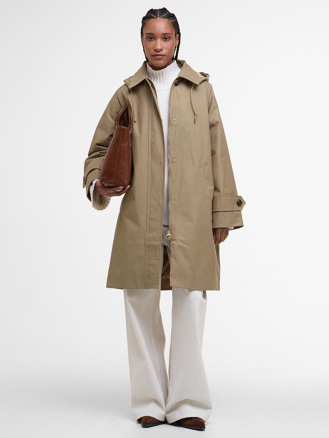 Product image 7 of 8, which shows Barbour Sadie Waterproof Jacket, Brown, 8