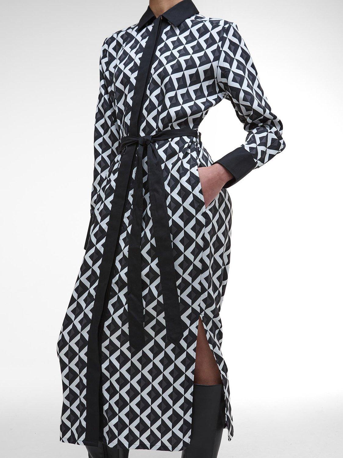 Product image 4 of 7, which shows Barbour Demi Printed Midi Dress, Multi, 12