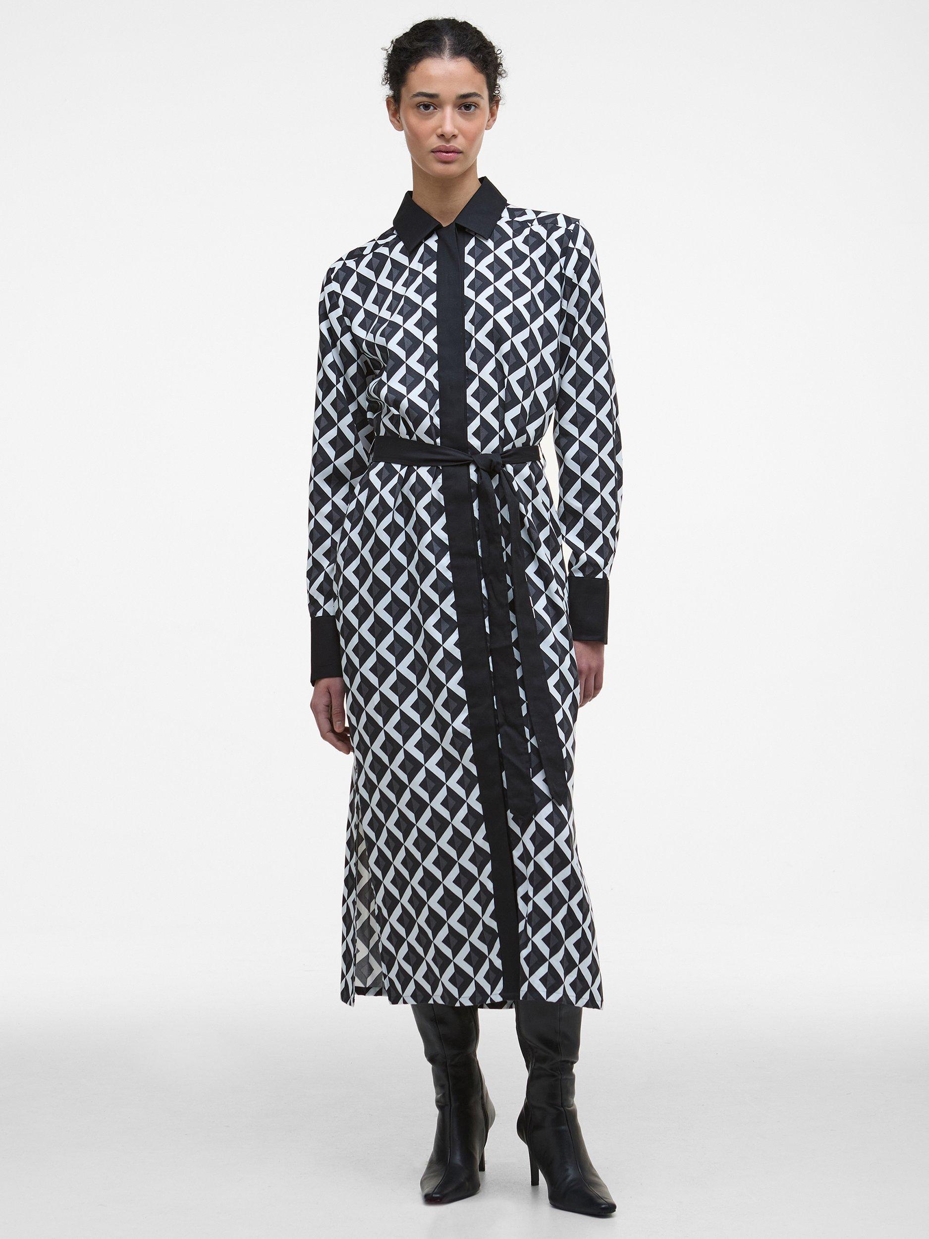 Product image 6 of 7, which shows Barbour Demi Printed Midi Dress, Multi, 12