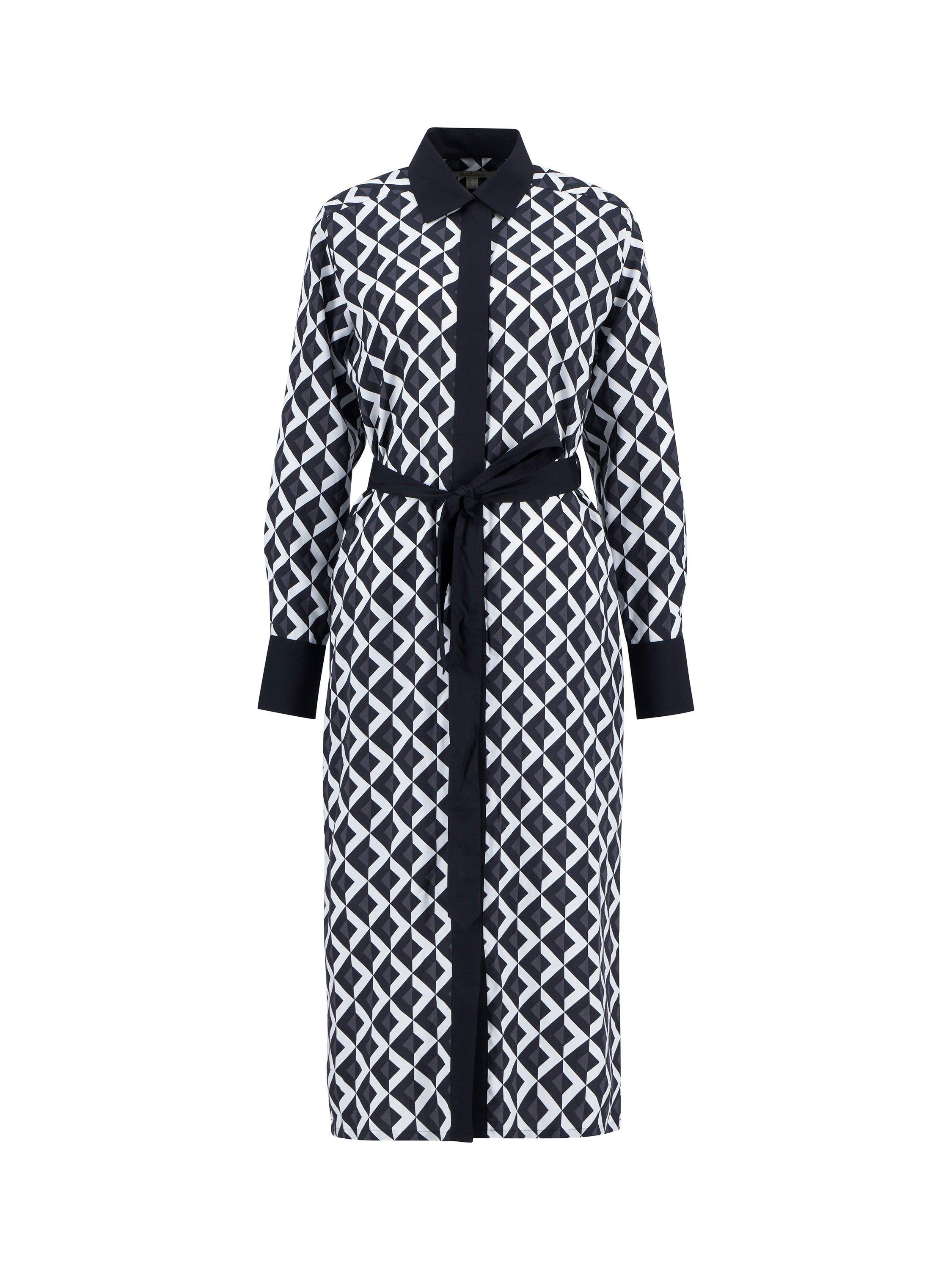 Product image 7 of 7, which shows Barbour Demi Printed Midi Dress, Multi, 12