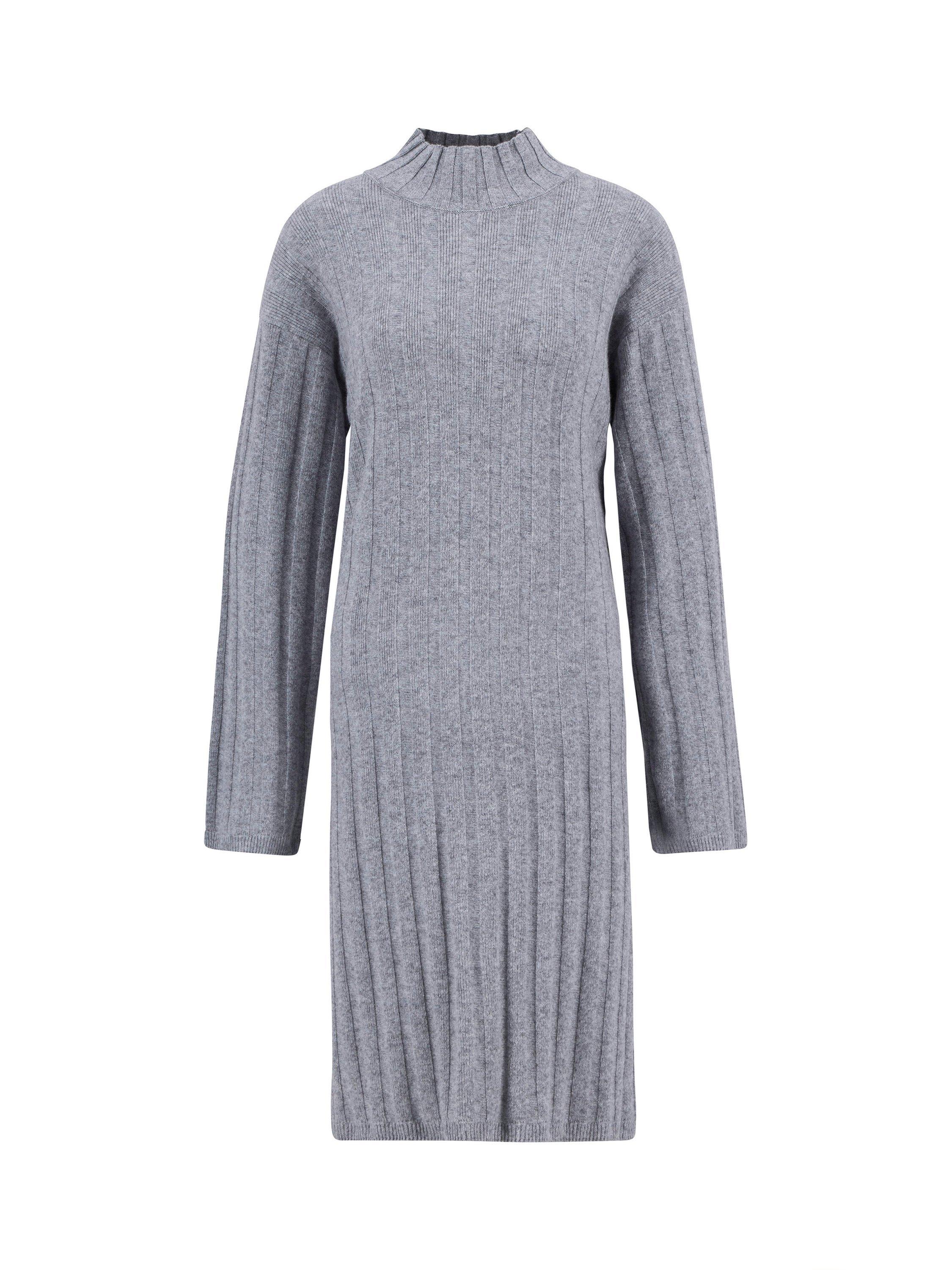 Product image 6 of 6, which shows Barbour Sophia Wool Blend Knitted Midi Dress , Light Grey, L