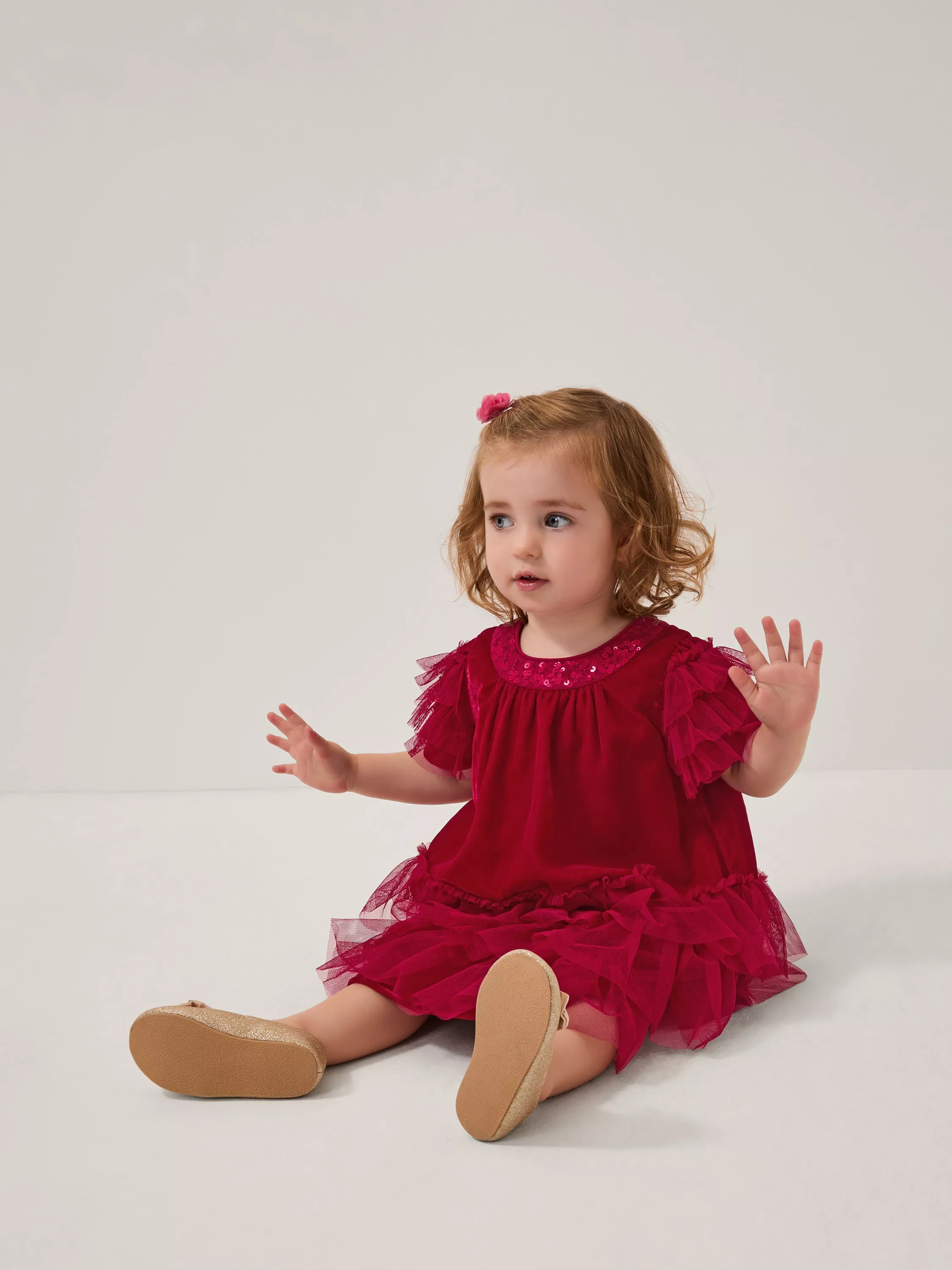 Baby Girl Red Dresses | John Lewis & Partners