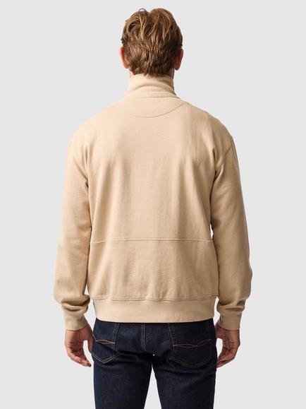 Rodd & Gunn Milford Sound Cotton Quarter-Zip Sweater - view 2, Acorn