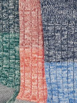 John Lewis Cotton Blend Colour Block Boot Socks, Pack of 3, Multi - view 2, Multi