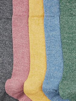 John Lewis Cotton Rich Crew Socks, Pack of 5, Multi - view 2, Multi
