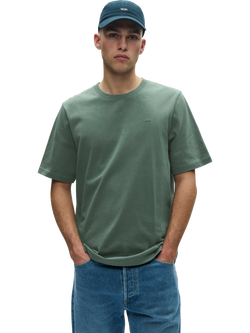 WOOD WOOD Bobby Cotton Regular Fit Short Sleeve T-Shirt, Dark Forest, Dark Forest