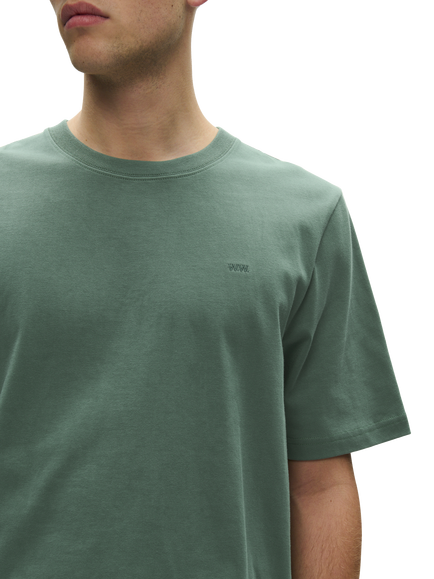 WOOD WOOD Bobby Cotton Regular Fit Short Sleeve T-Shirt, Dark Forest - view 2, Dark Forest