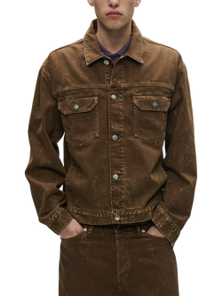 WOOD WOOD Denim Jacket, Brown Marble, Brown Marble