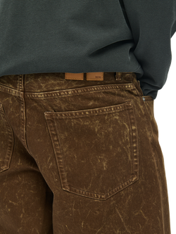 WOOD WOOD Boxy Fit Denim Shorts, Brown Marble - view 2, Brown Marble