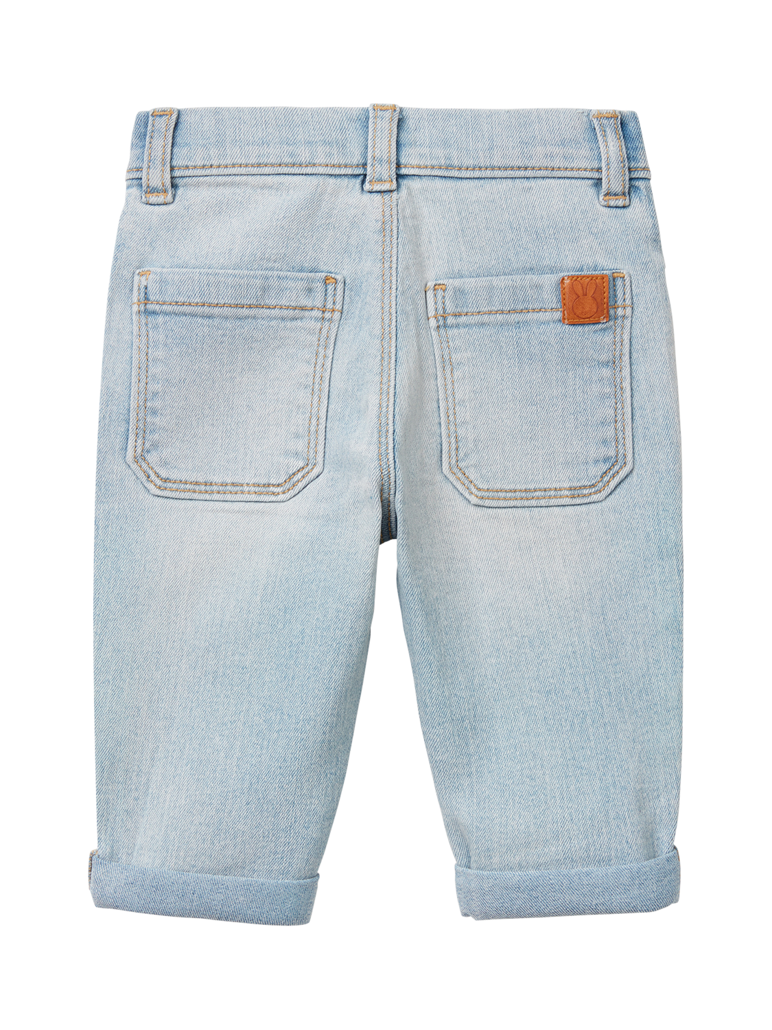 Product image 2 of 3, which shows Benetton Denim Baby Jeans, Sky Blue, 10-18 months