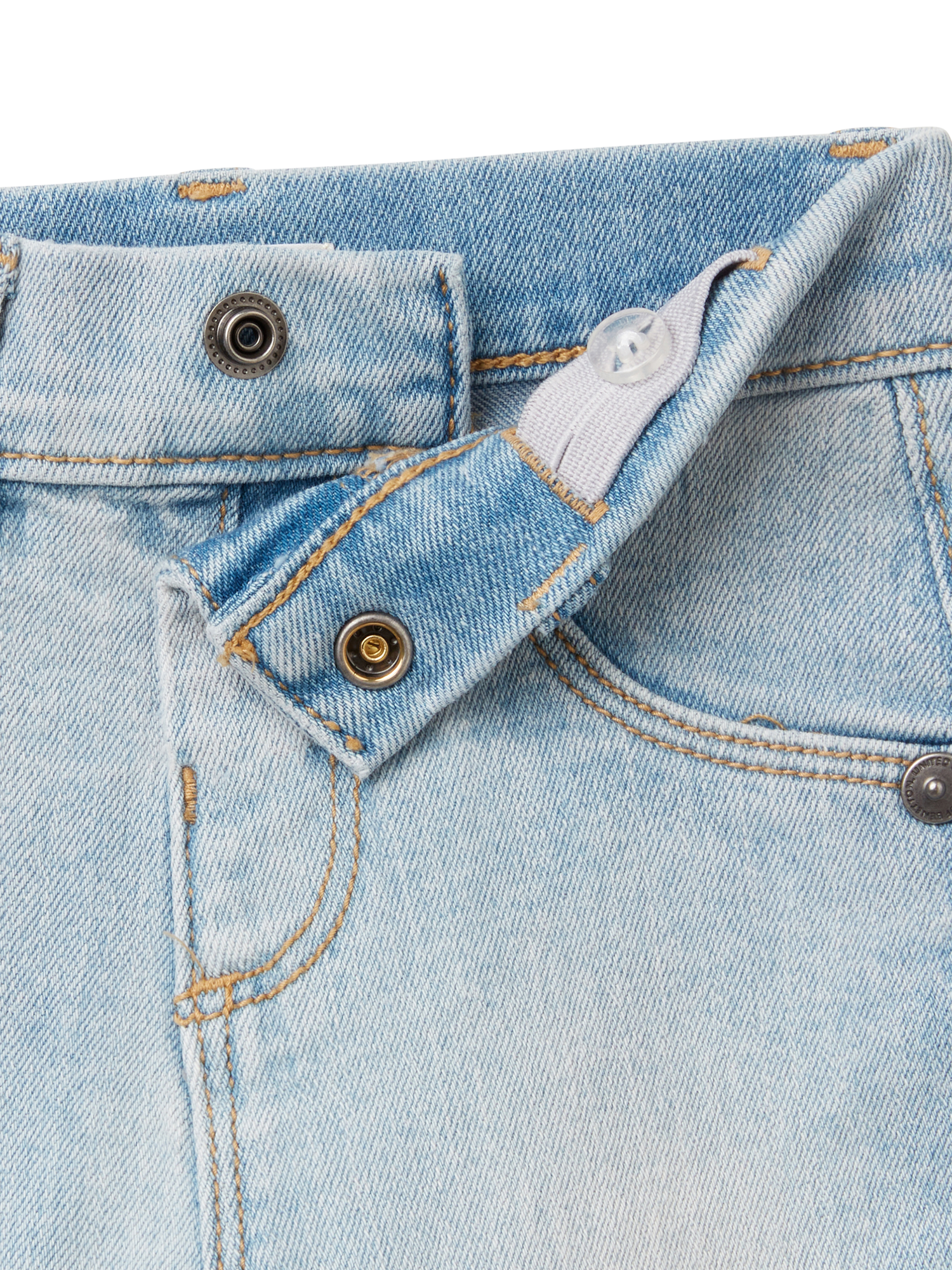 Product image 3 of 3, which shows Benetton Denim Baby Jeans, Sky Blue, 10-18 months