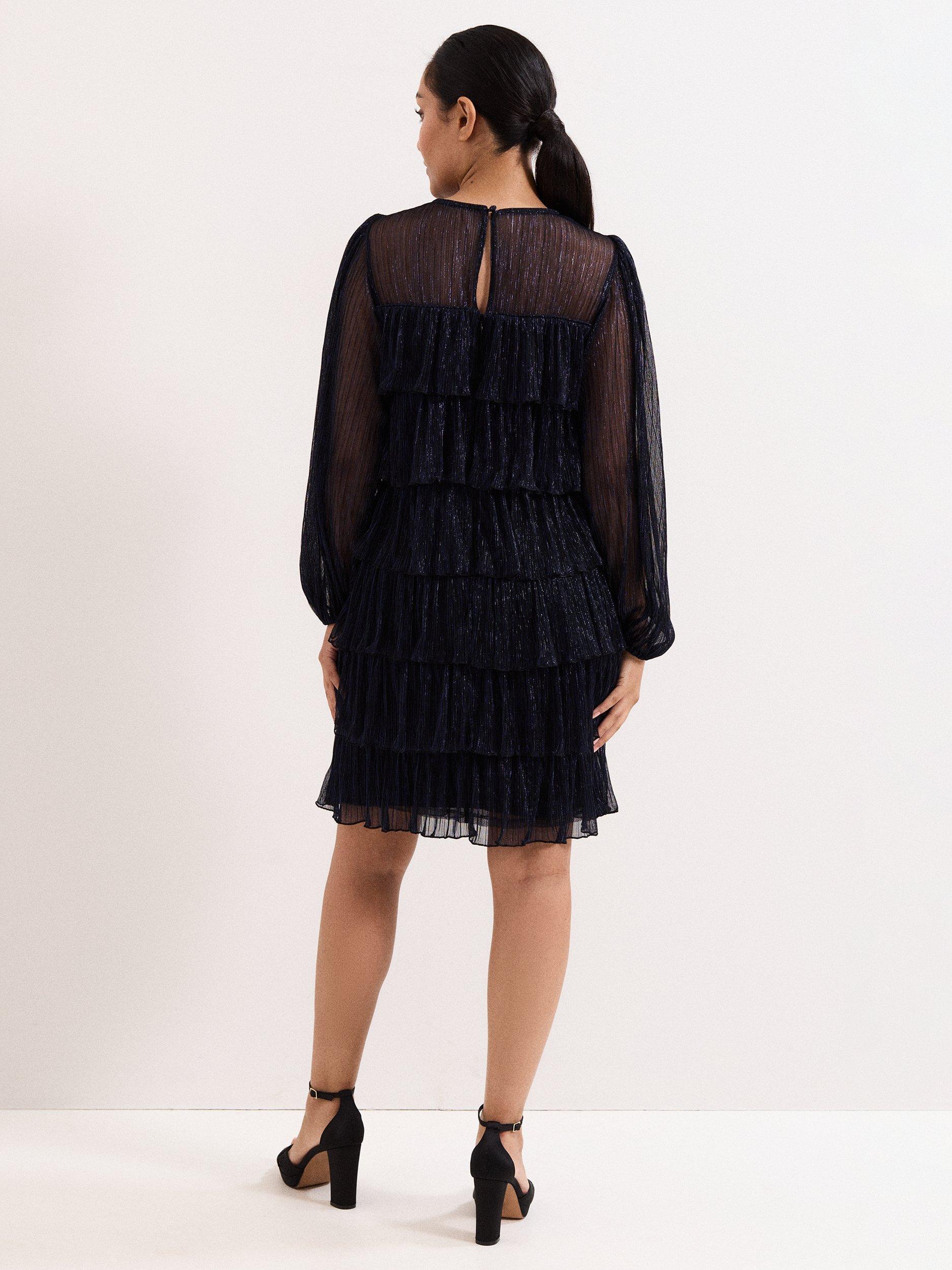 Product image 2 of 7, which shows Phase Eight Petite Nika Dress, Blue, 6