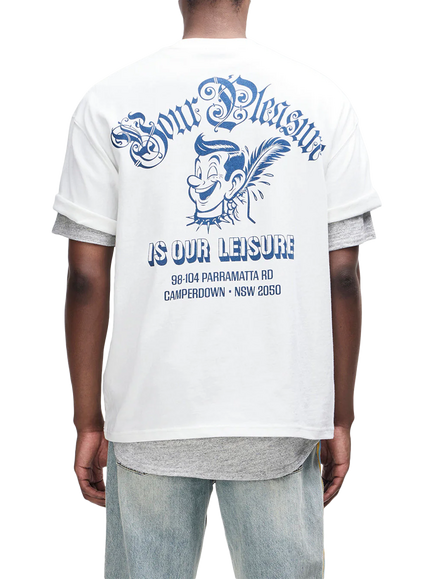 Deus ex Machina Ruff & Smooth Cotton T-Shirt, Vintage White - view 2, Vintage White