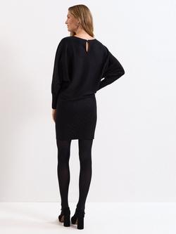 Phase Eight Becca Studded Jumper Dress containing LENZING™ ECOVERO™ Viscose, Black - view 2, Black