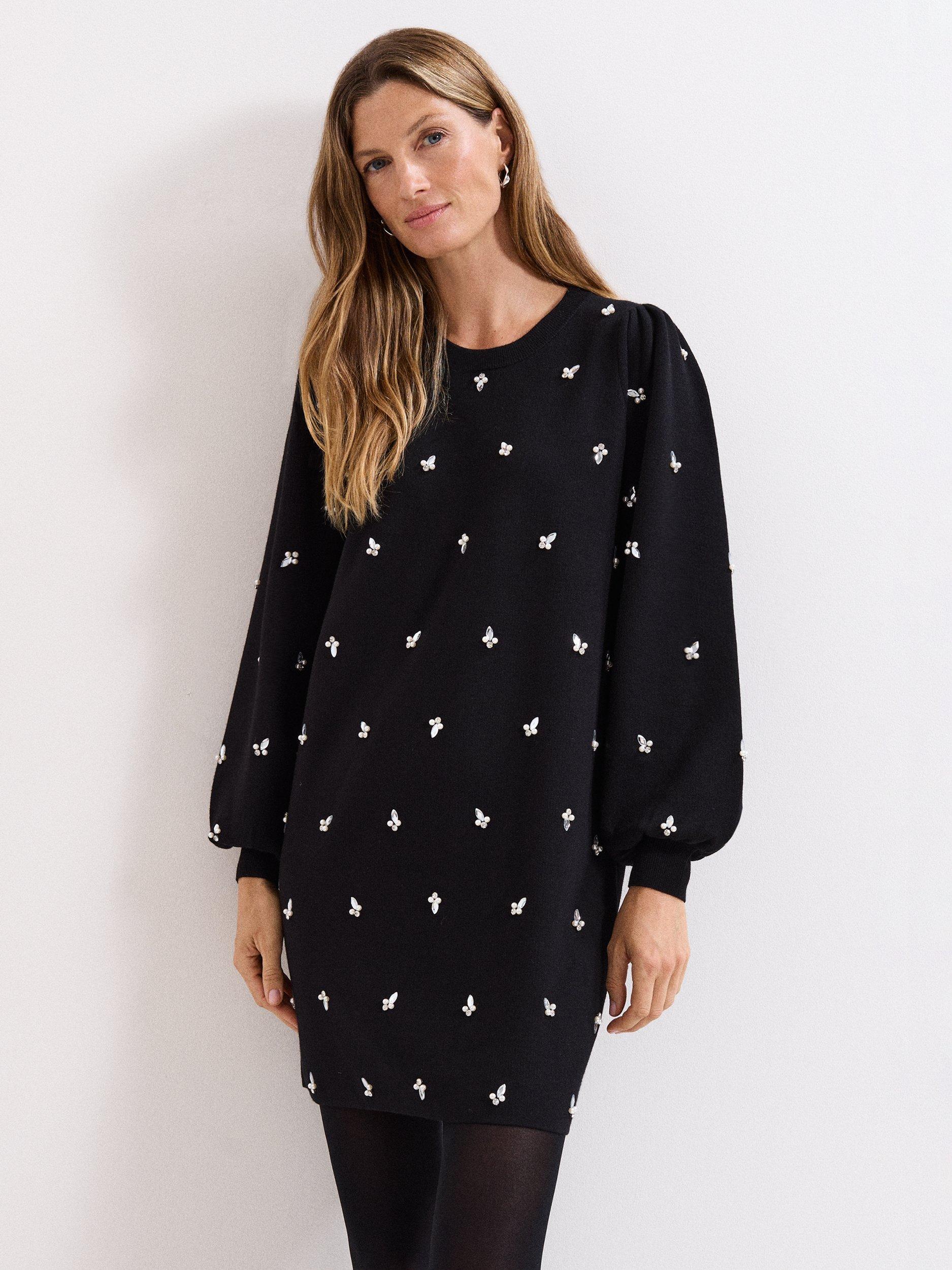 Phase Eight Cindy Jewelled Jumper Dress containing LENZING