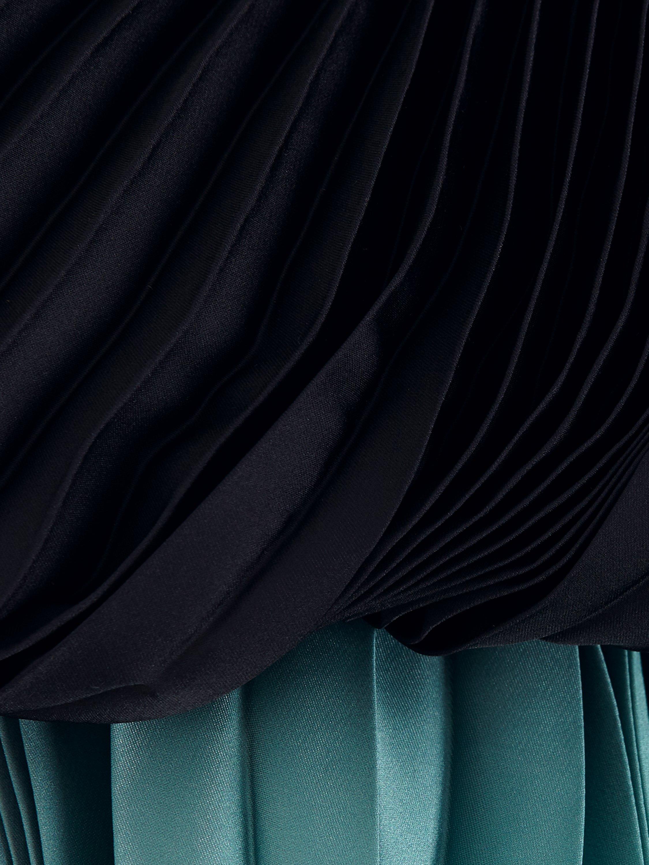 Product image 6 of 9, which shows Phase Eight Meloni Ombre Midi Dress, Black/Multi, 26