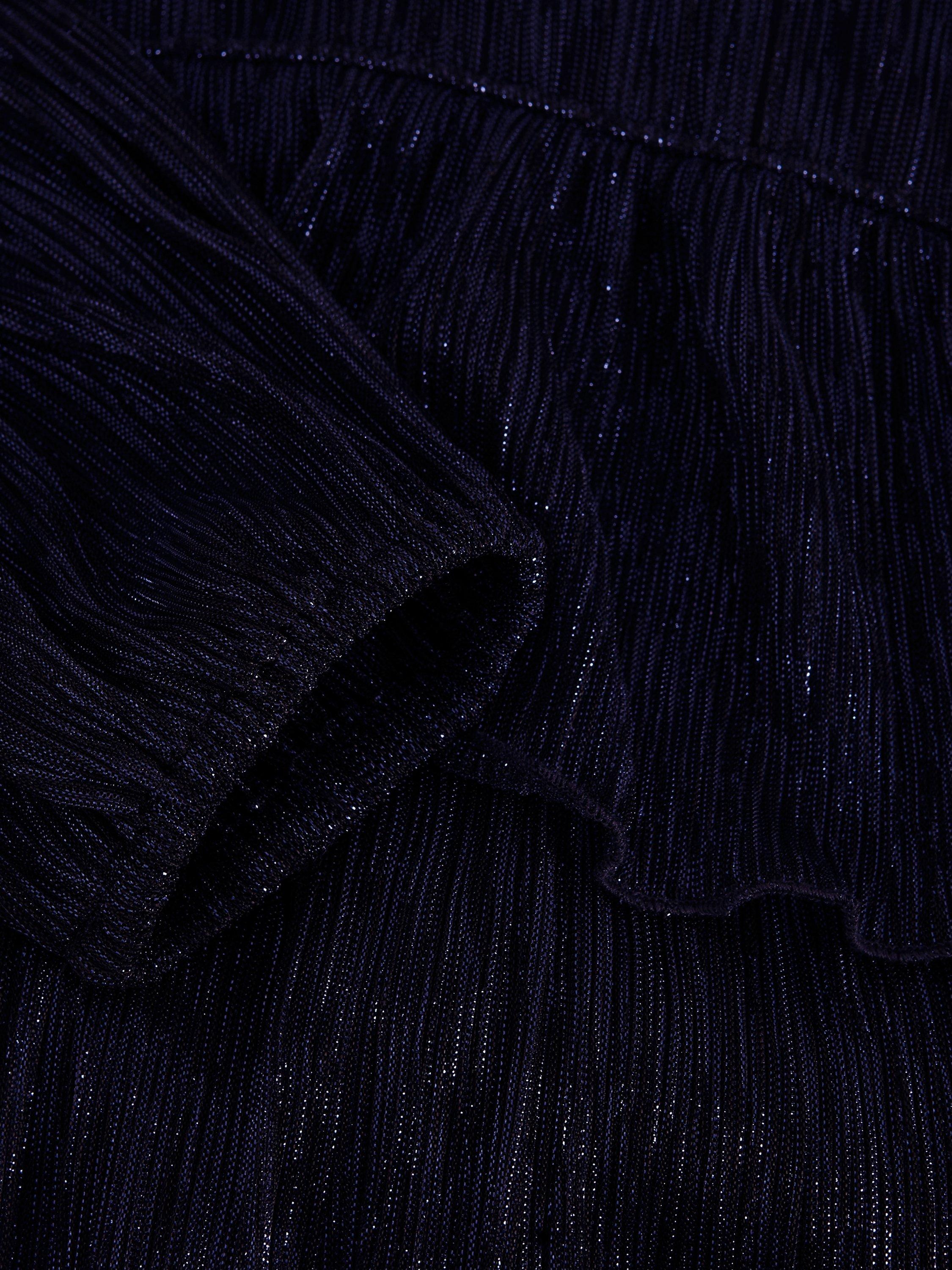 Product image 6 of 7, which shows Phase Eight Nika Metallic Tiered Mini Dress, Blue, 6