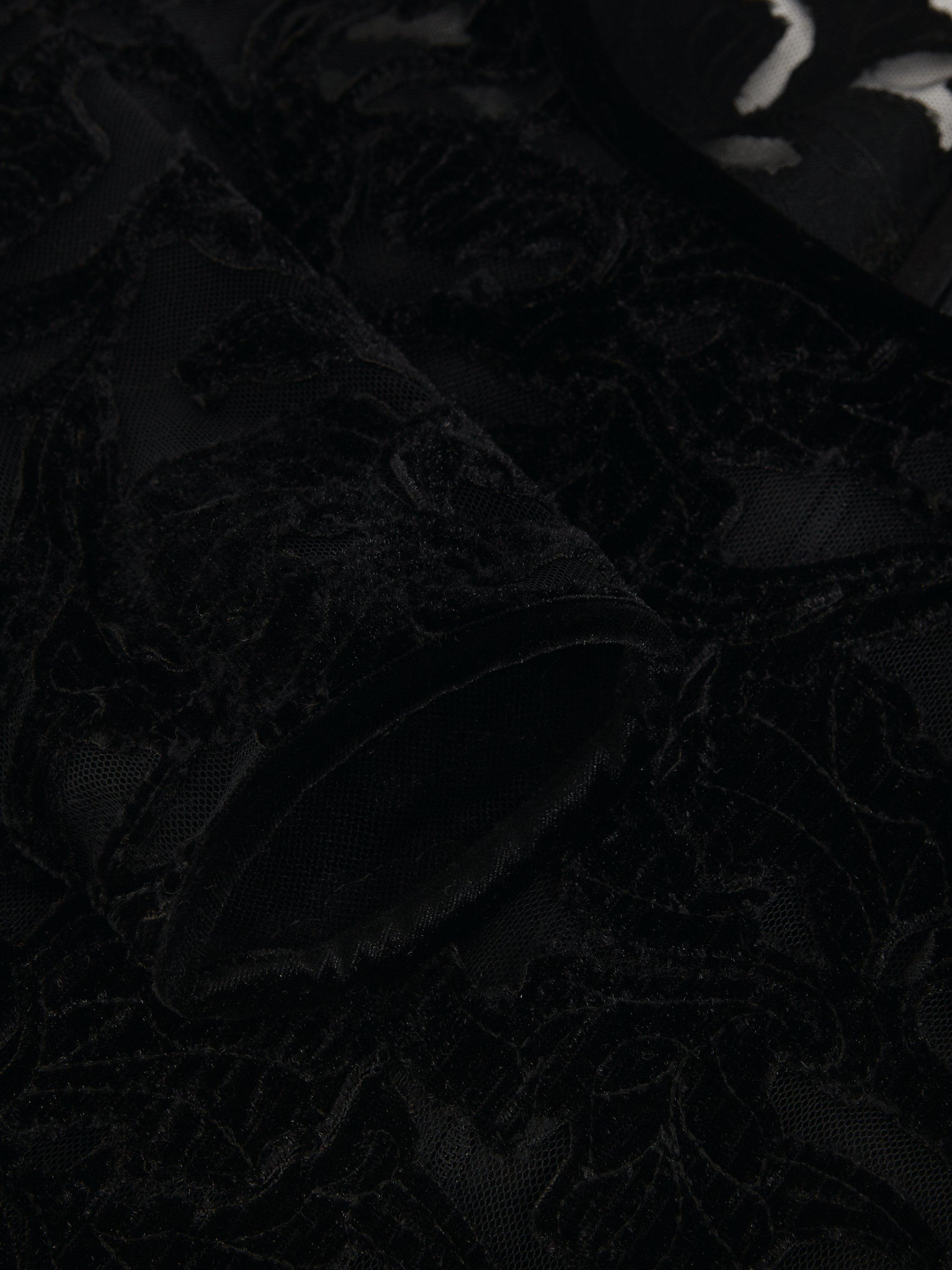 Product image 6 of 8, which shows Phase Eight Viktoria Lace Midi Dress, Black, 6