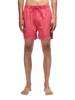 Deus ex Machina Sandbar Cotton Blend Swim Shorts, Melon Red, Melon Red